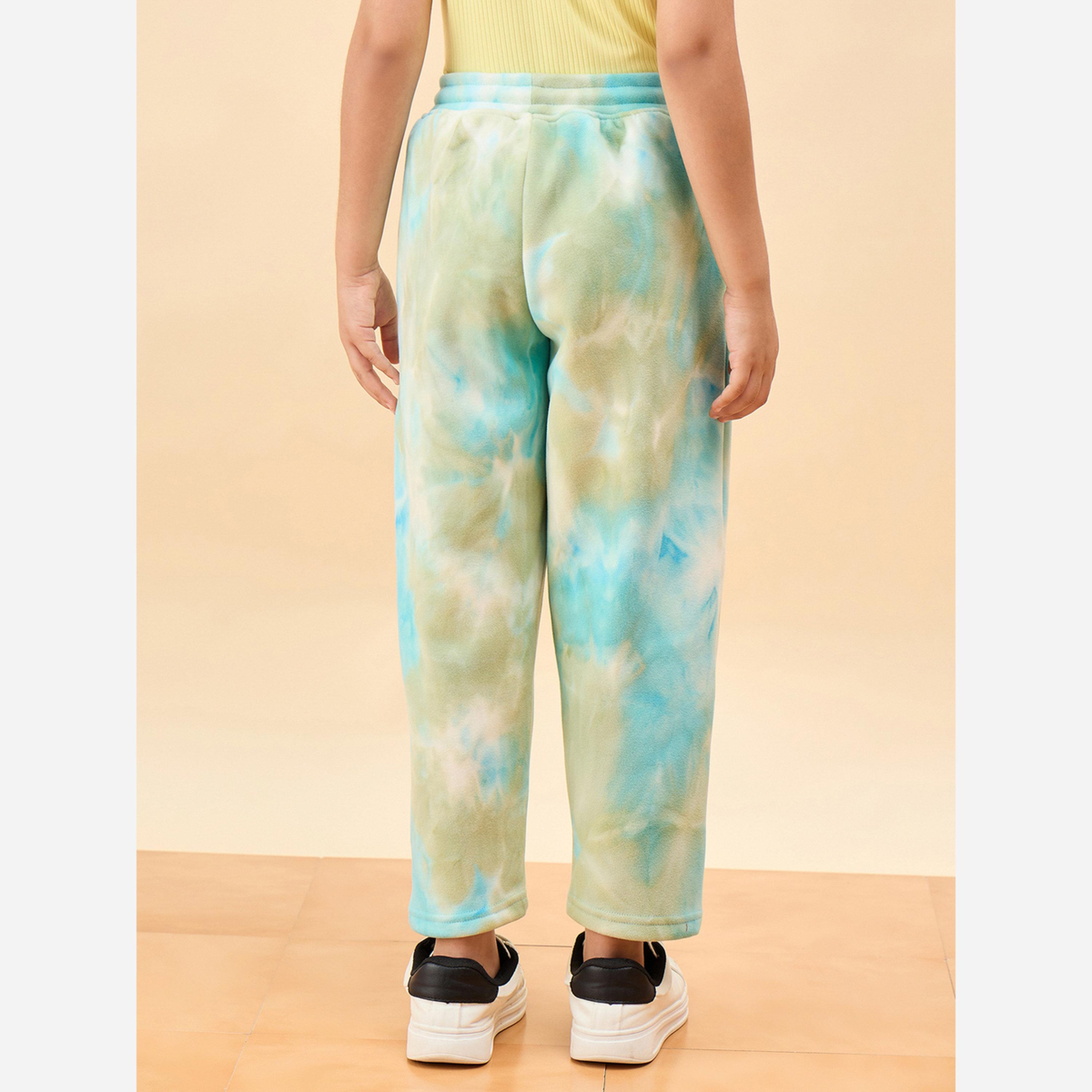 Stylo Bug Girls Tie-Dye Joggers with Drawstring-girls-clothing-bottoms-joggersandtrackpants-image-4