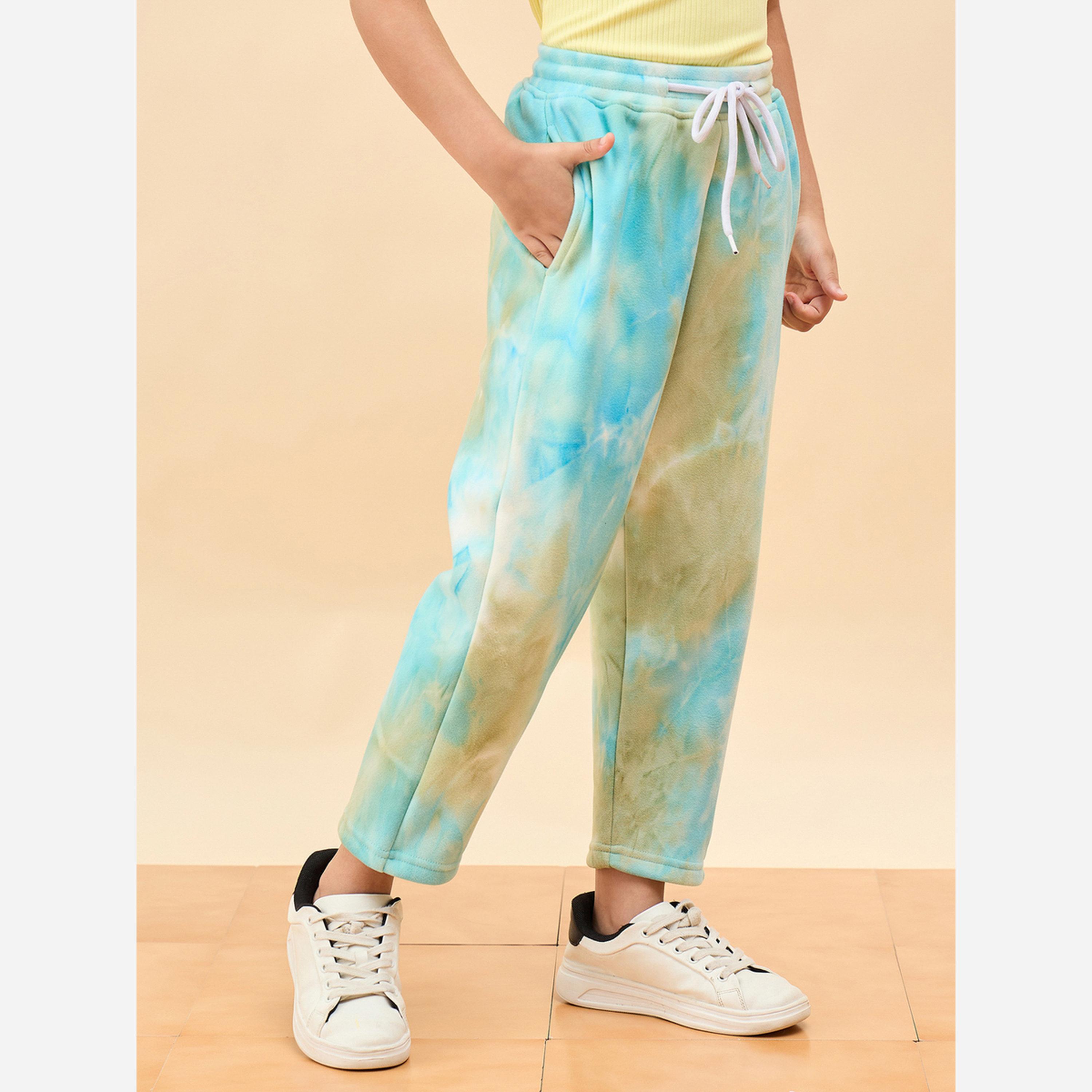 Stylo Bug Girls Tie-Dye Joggers with Drawstring-girls-clothing-bottoms-joggersandtrackpants-image-5