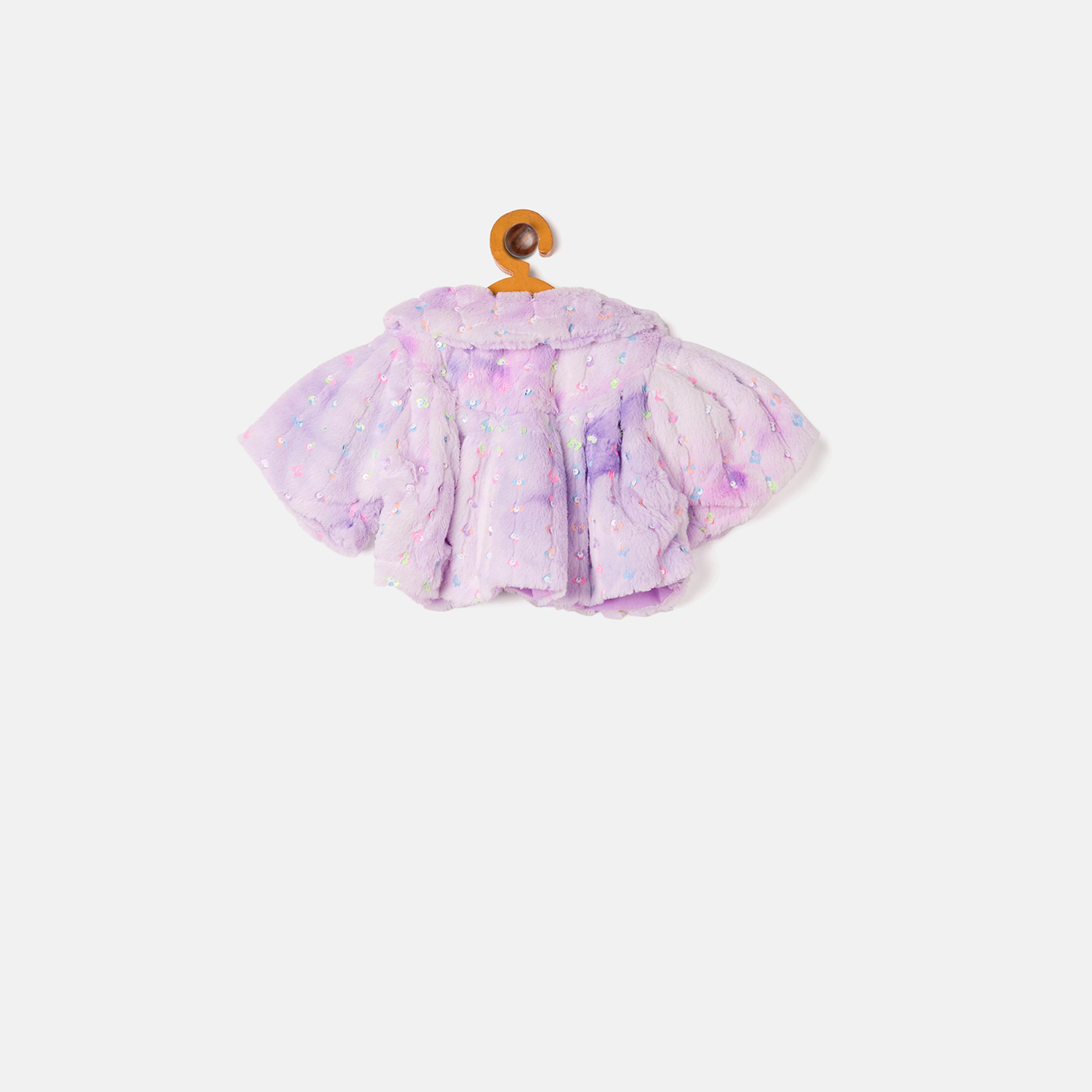 ستايلو باغ × ستايلي - سترة قصيرة مزينة بطول الخصر للبنات - أرجواني-girls-clothing-blousesandshirts-image-2