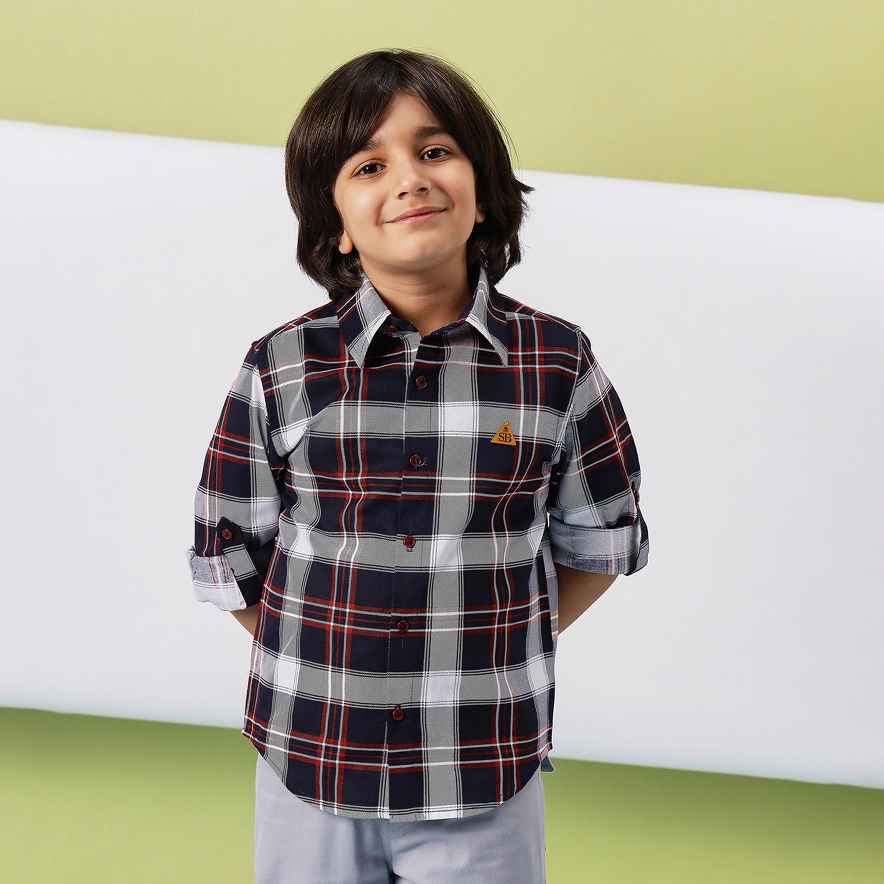 Stylo Bug X Styli Boys Hip length Printed Shirts - Black-boys-clothing-shirts-image-1