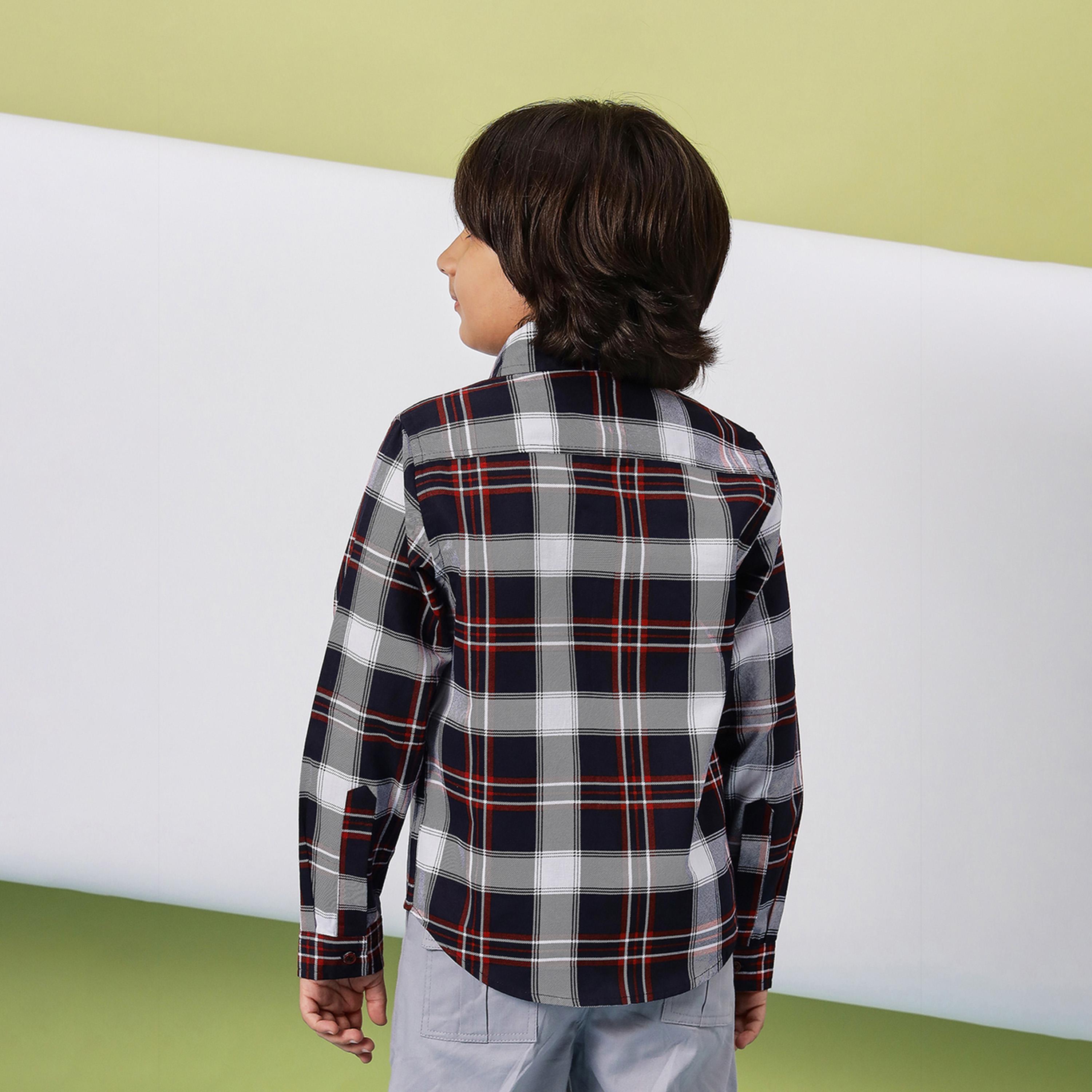 ستايلو باغ × ستايلي - قميص مطبوع بطول الورك للأولاد - أسود-boys-clothing-shirts-image-4