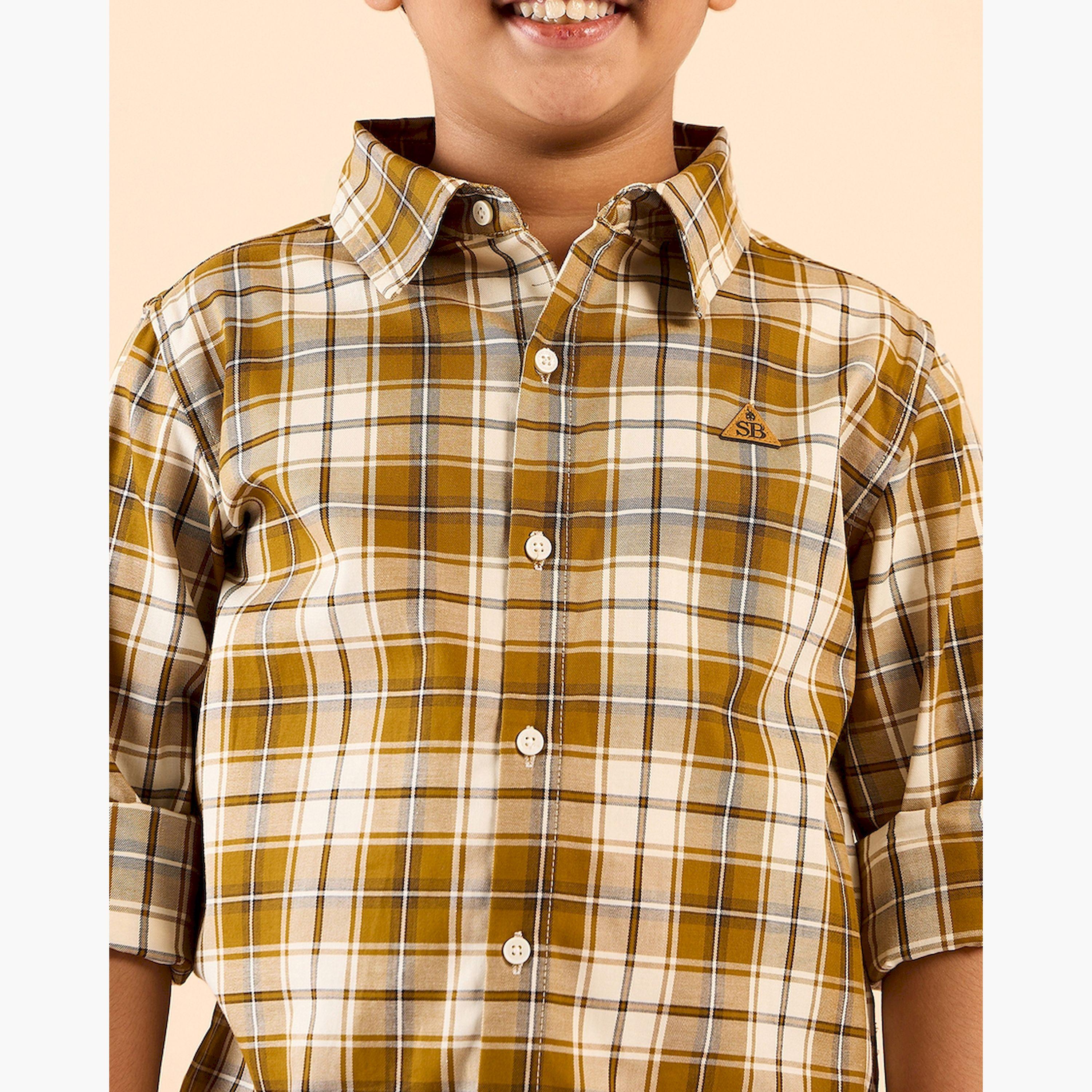 Stylo Bug X Styli Boys Hip length Printed Shirts - Yellow-boys-clothing-shirts-image-6