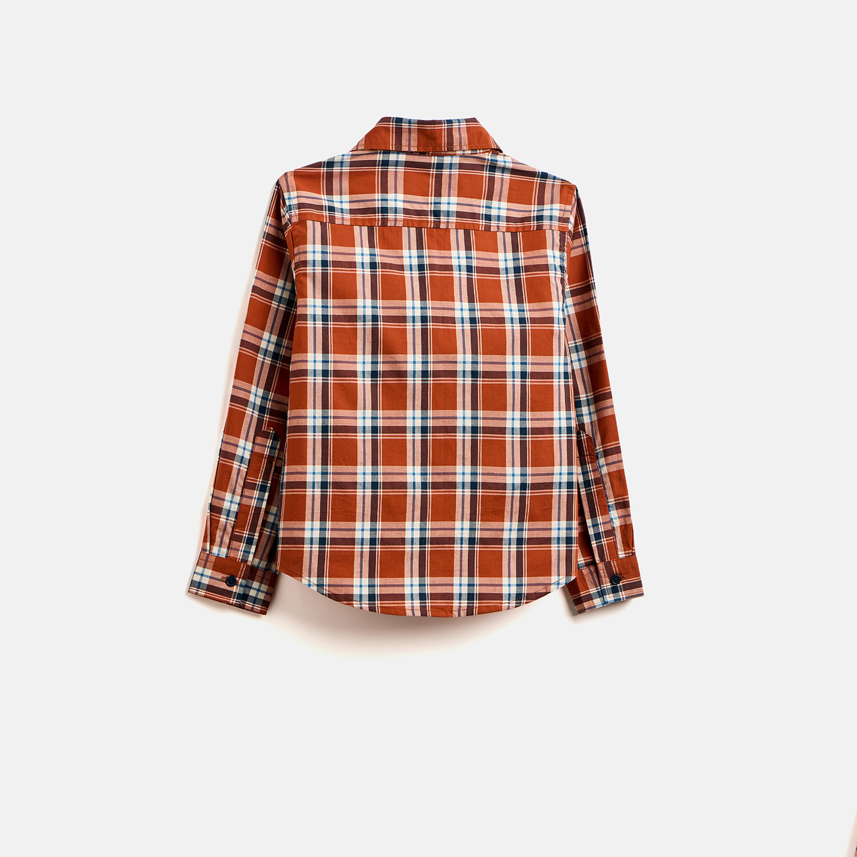 Stylo Bug X Styli Boys Hip length Printed Shirts - Rust-boys-clothing-shirts-image-2
