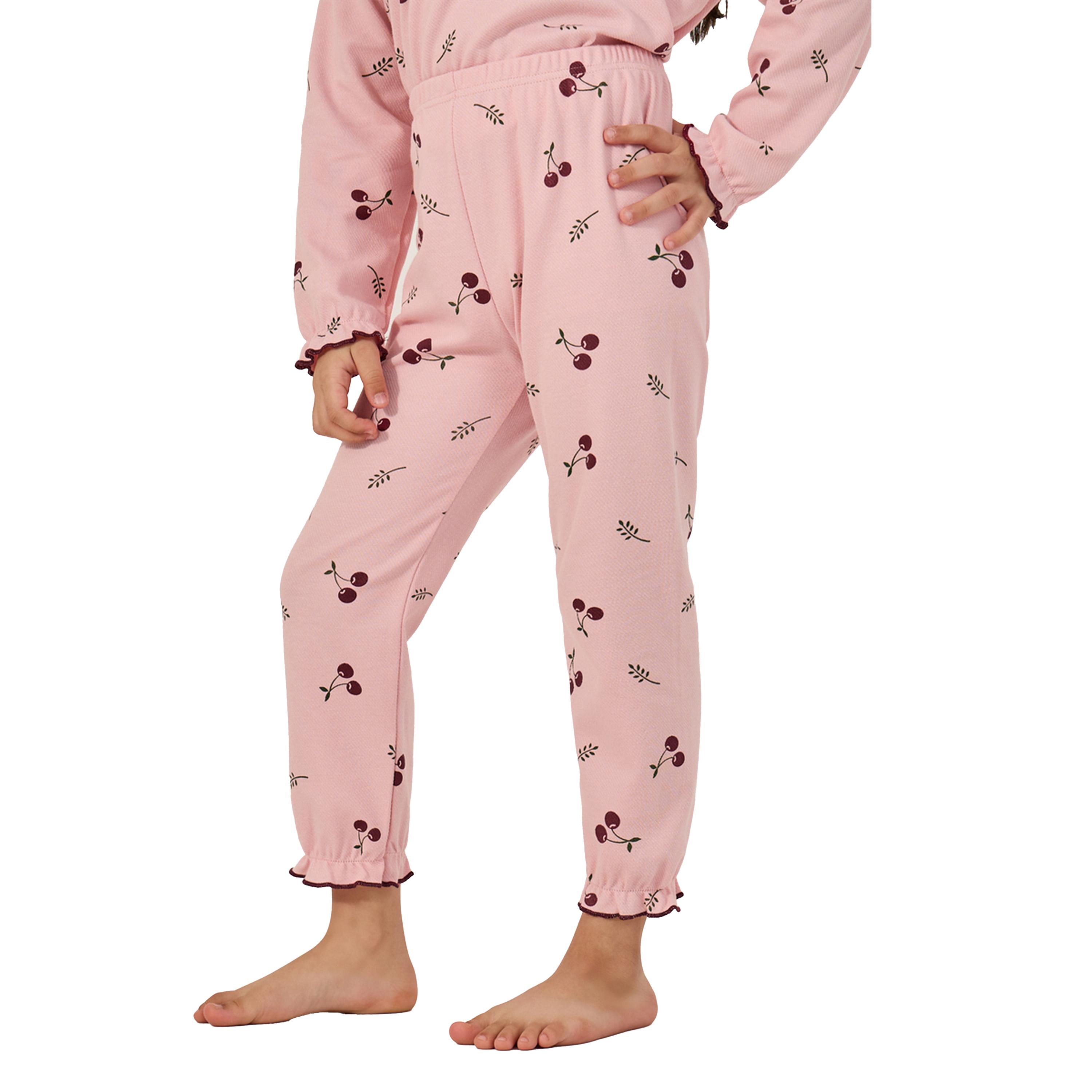 Styli All-Over Print Round Neck T-Shirt and Pyjama Set-girls-clothing-nightwear-image-5