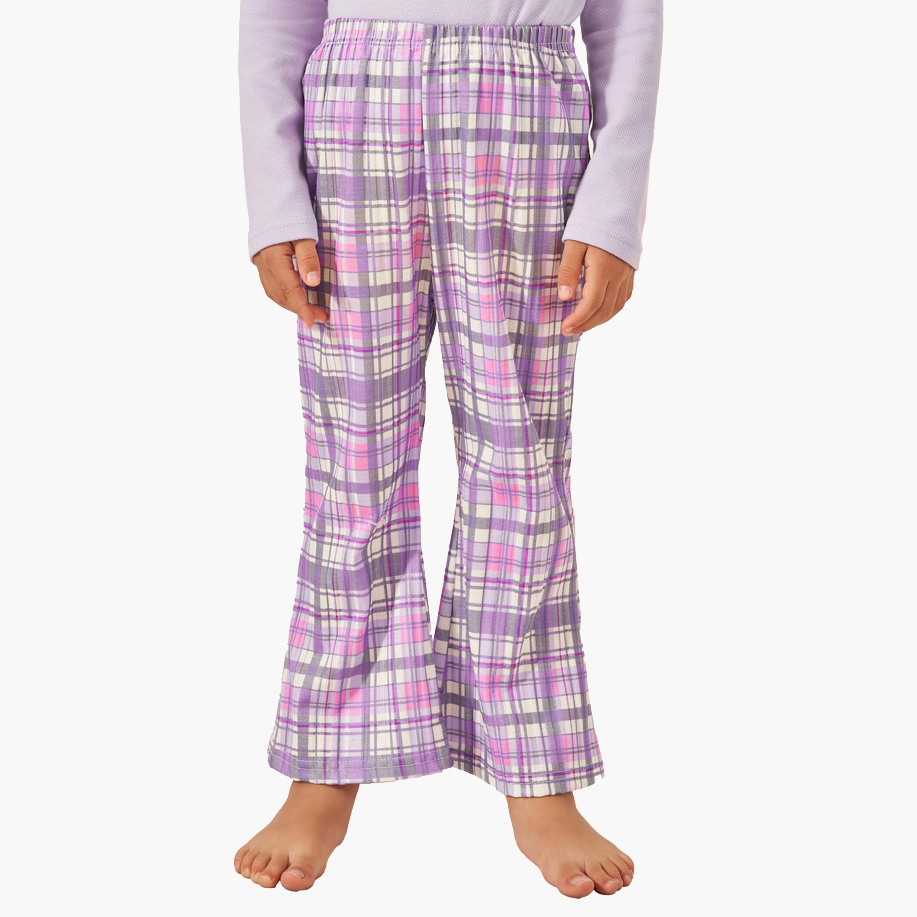 ستايلي-  بيجاما تي شيرت بطبعة فراشات منقوش-girls-clothing-nightwear-image-4