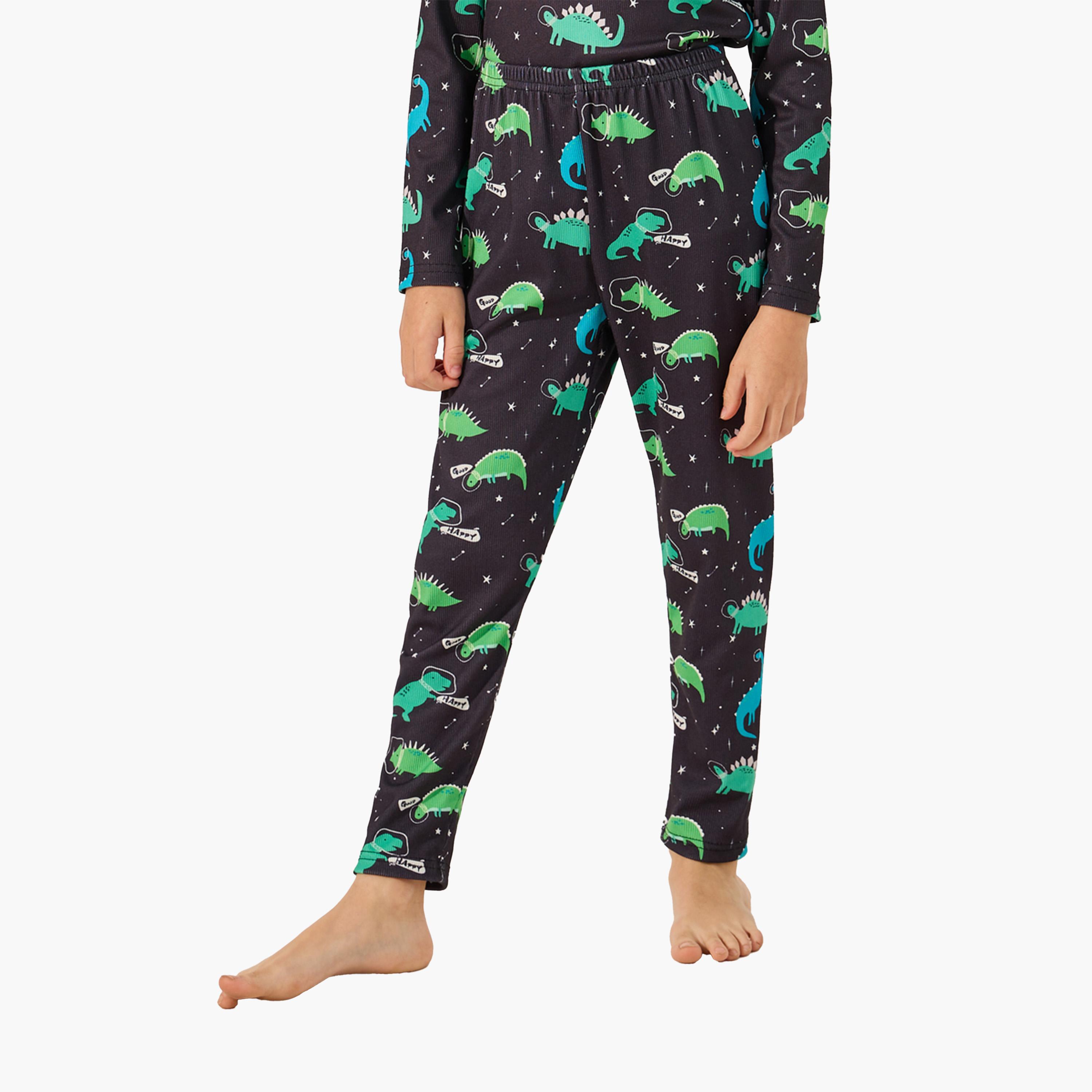 Styli All-Over Print T-Shirt and Pyjama Set-boys-clothing-nightwear-image-4