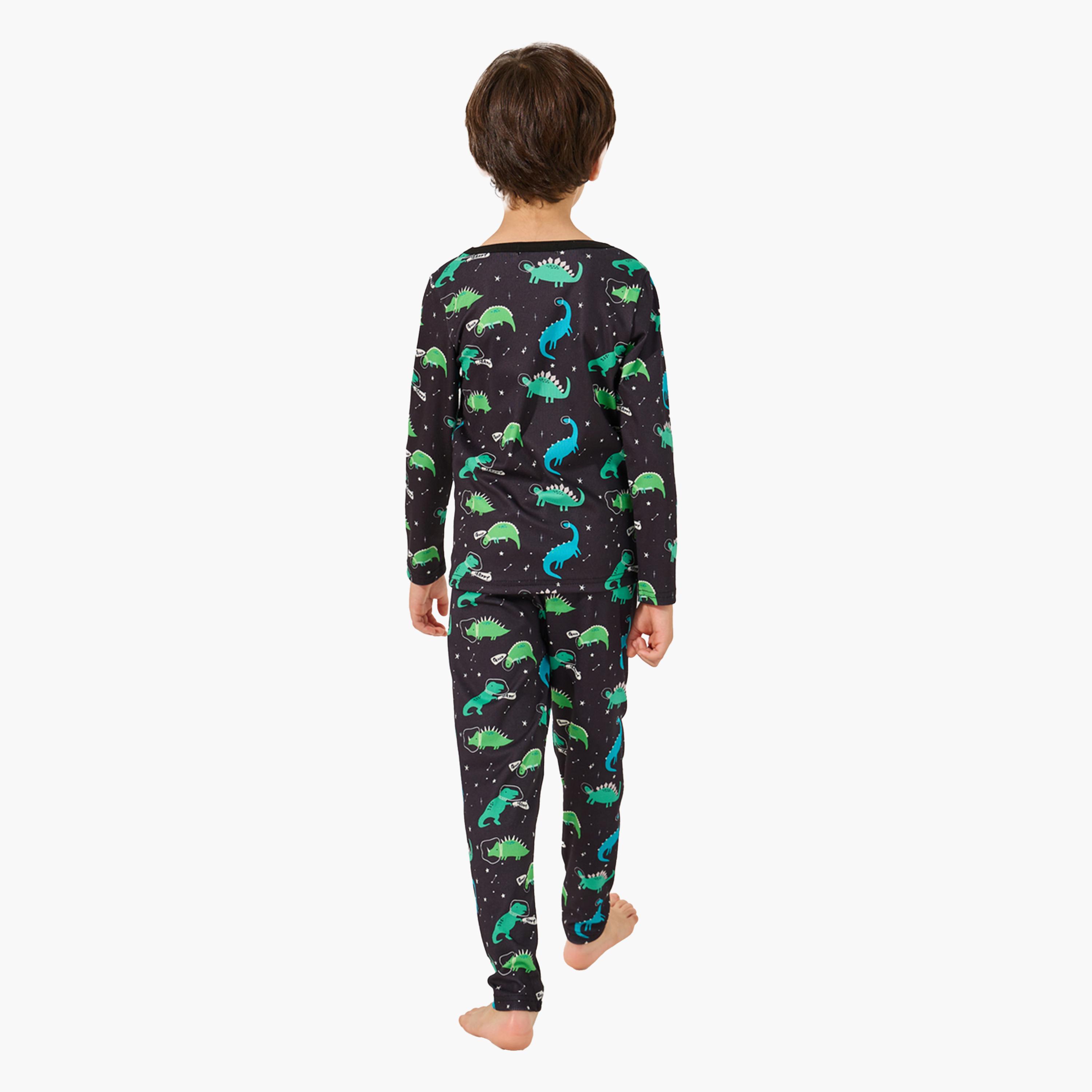 Styli All-Over Print T-Shirt and Pyjama Set-boys-clothing-nightwear-image-5