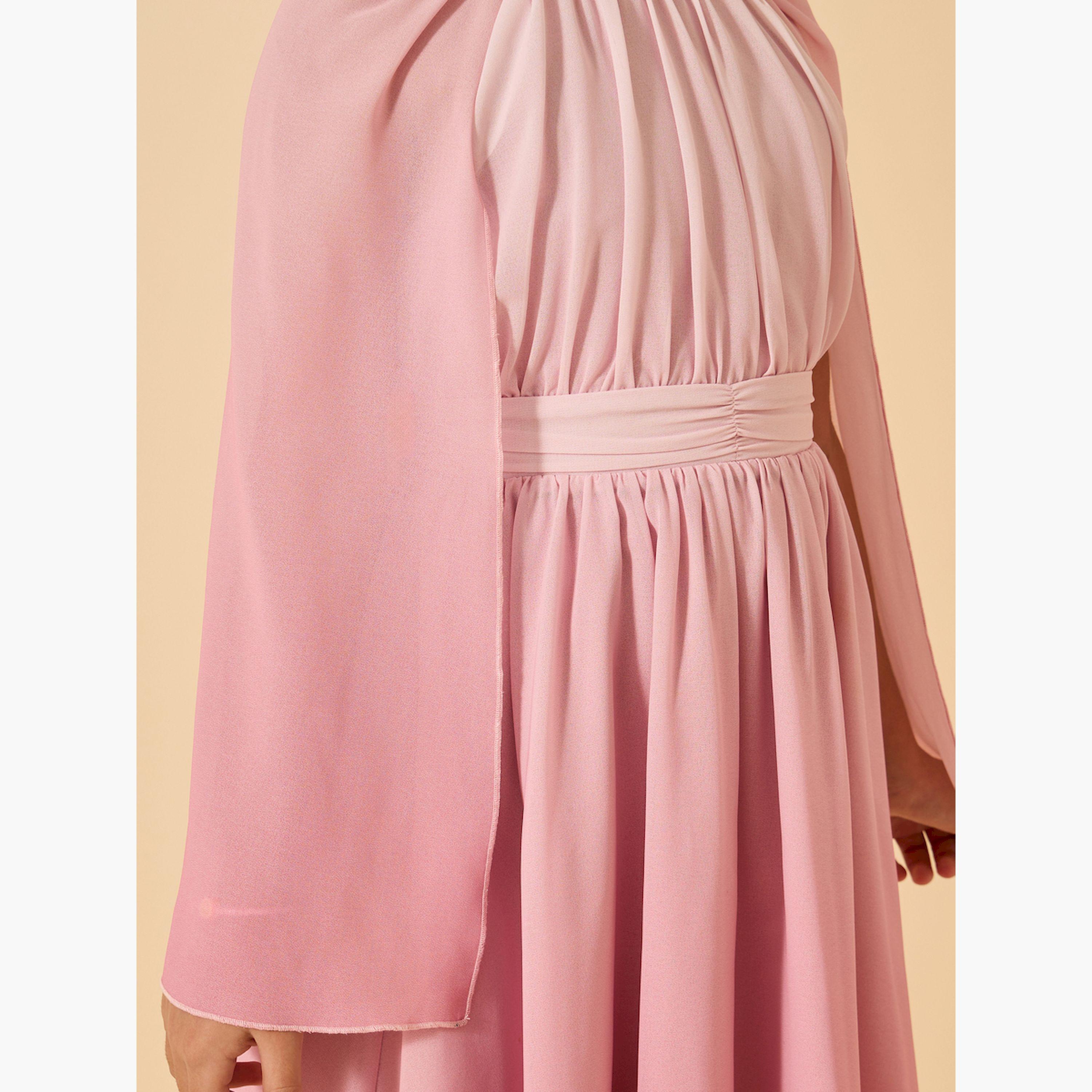 ستايلي - فستان أومبري بأكمام كيب واسعة وقصّة A-girls-clothing-dressesandjumpsuits-image-3