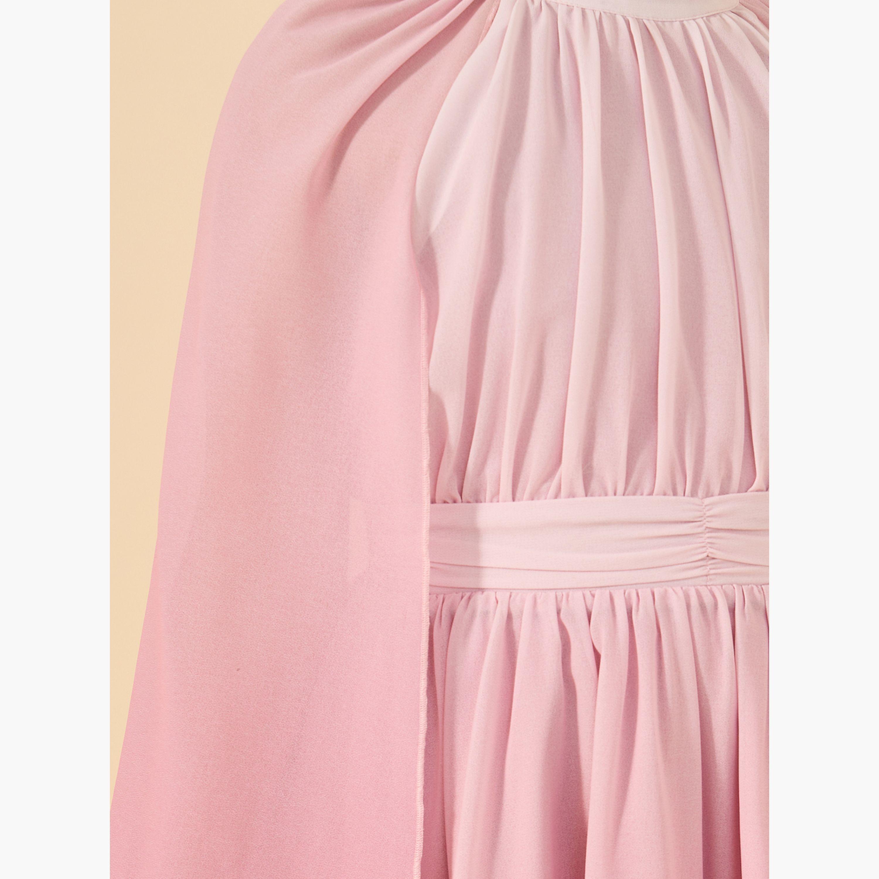 ستايلي - فستان أومبري بأكمام كيب واسعة وقصّة A-girls-clothing-dressesandjumpsuits-image-4