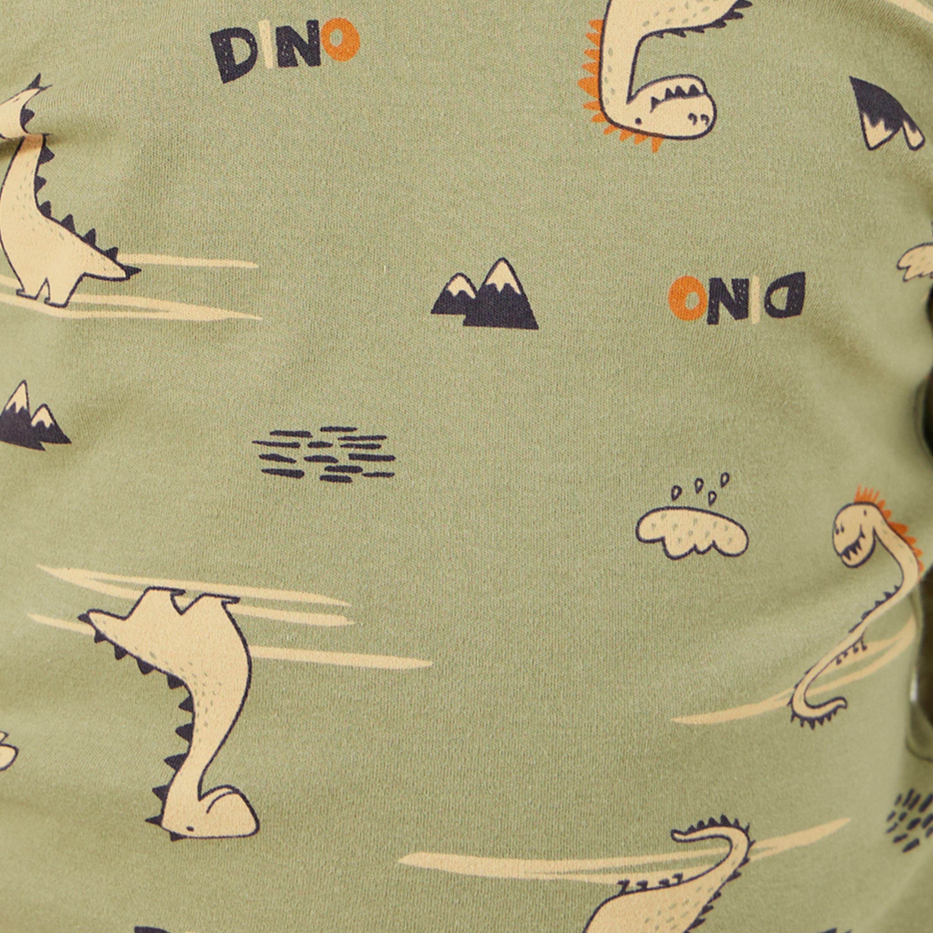 Styli All-Over Print Round Neck T-Shirt and Pyjama Set-boys-clothing-nightwear-image-3