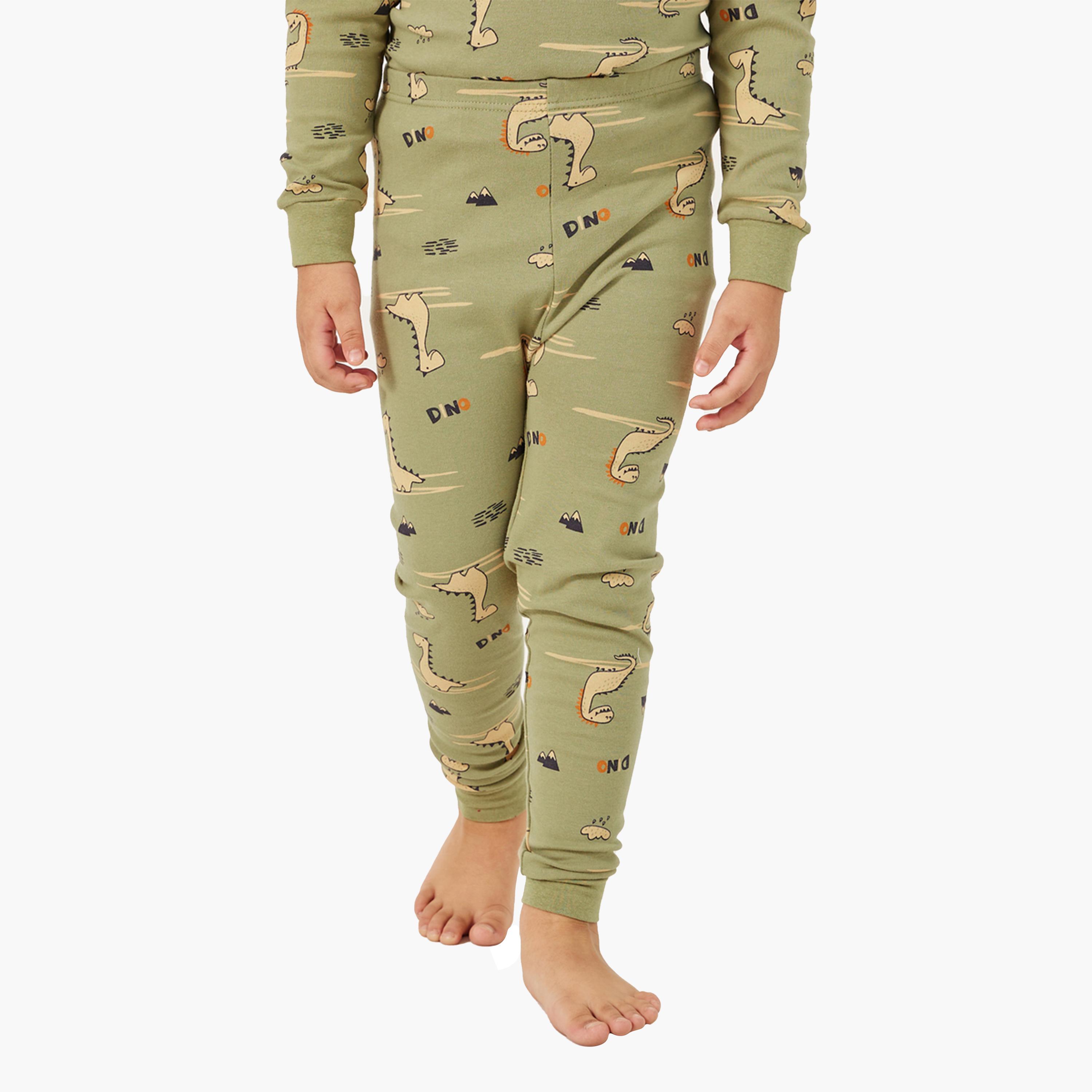 ستايلي-  بيجاما تي شيرت رقبة دائرية وطبعة كاملة-boys-clothing-nightwear-image-5