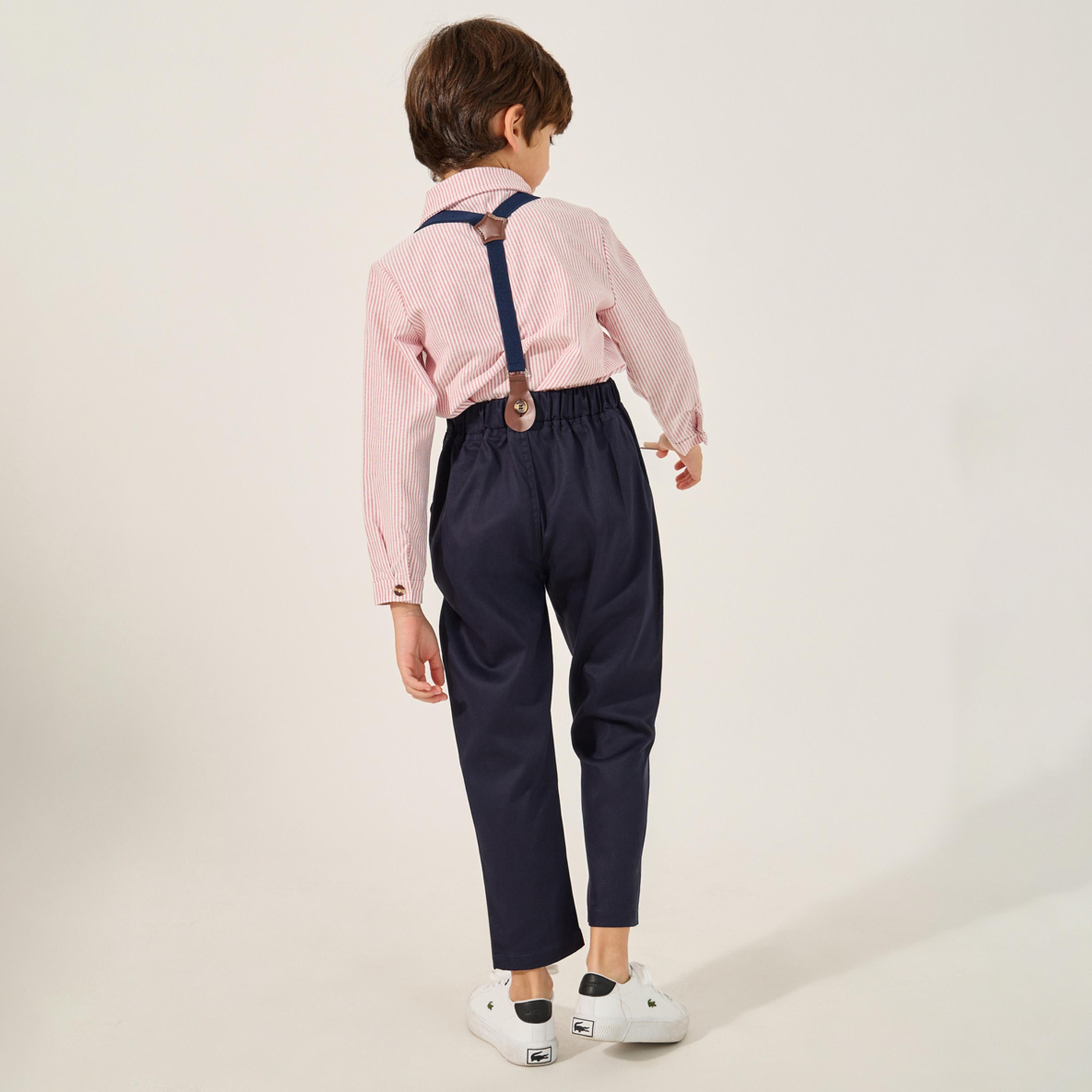 Styli toddler boys 3 pcs. Set - shirt with bow , pants , suspender-boys-clothing-setsandcoords-image-6