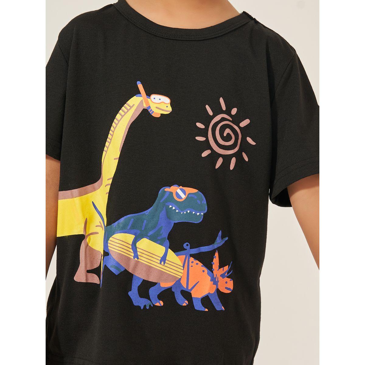 Styli Printed T-Shirt and Shorts Set-boys-clothing-setsandcoords-image-3