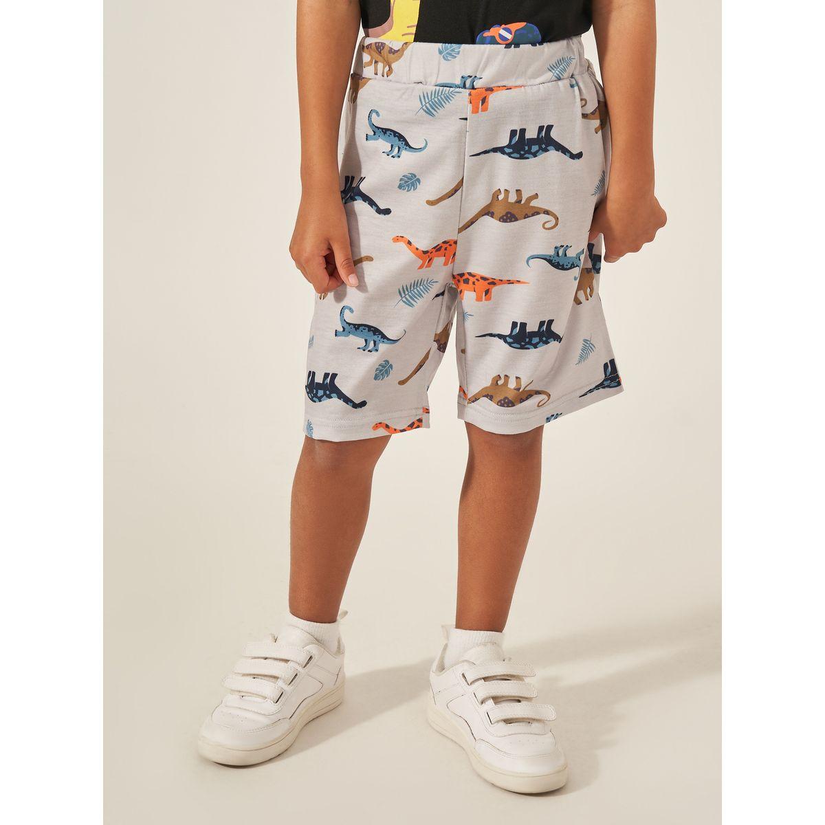 Styli Printed T-Shirt and Shorts Set-boys-clothing-setsandcoords-image-4