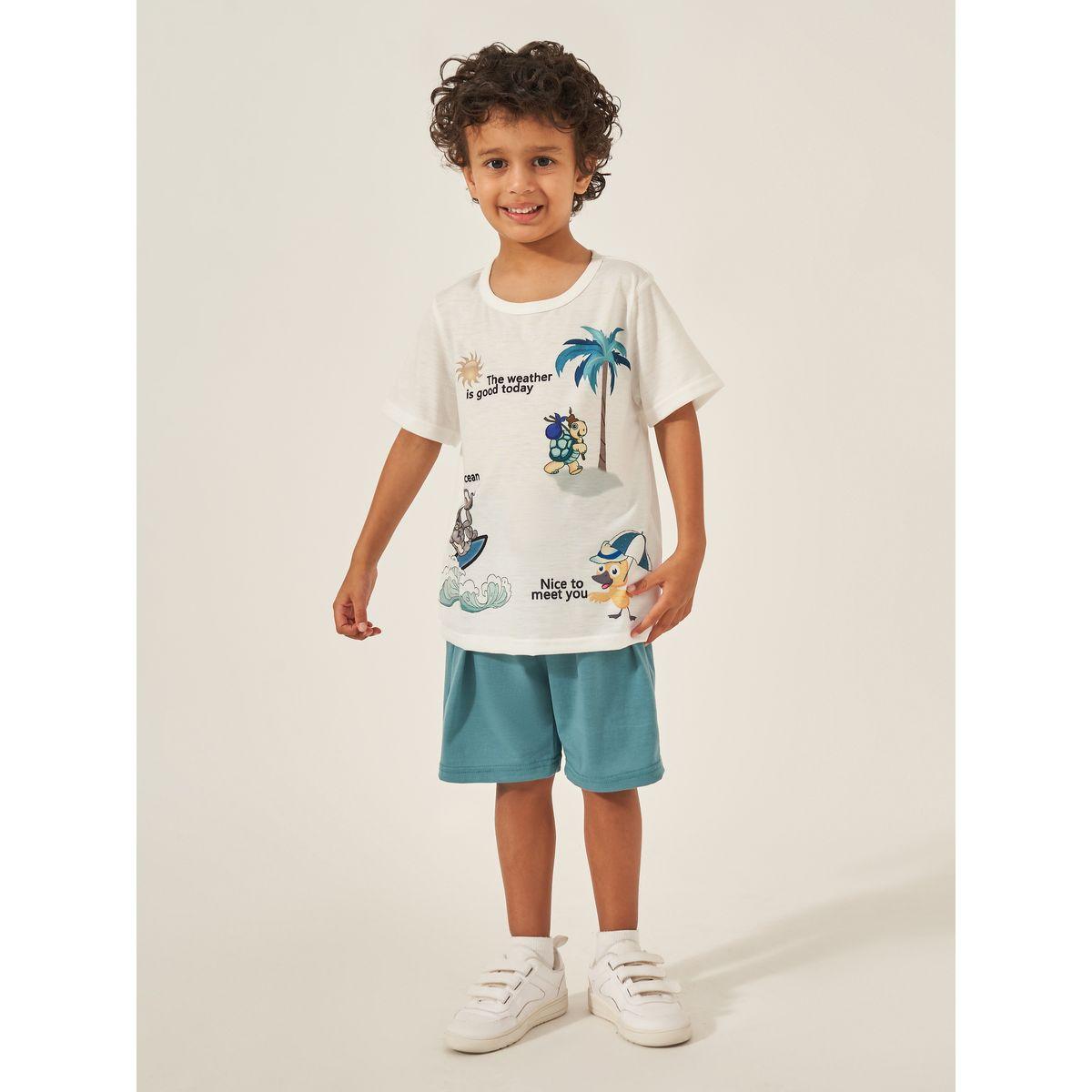 مجموعة من شورت وتيشيرت مطبع-boys-clothing-setsandcoords-image-2