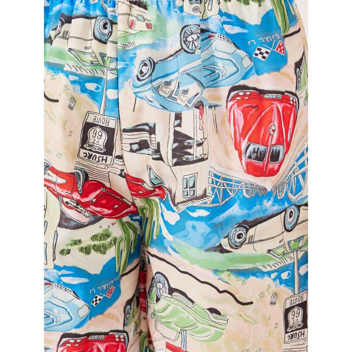 Styli Graphic Print Elastic Waist Swim Shorts-sports-boys-clothing-swimwear-image-3