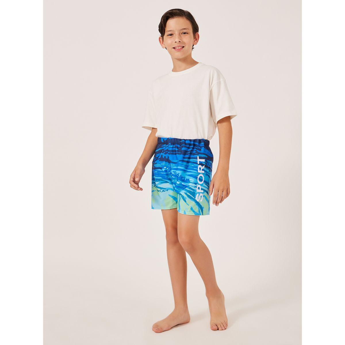 Styli Printed Elastic Waist Swim Shorts-sports-boys-clothing-swimwear-image-2