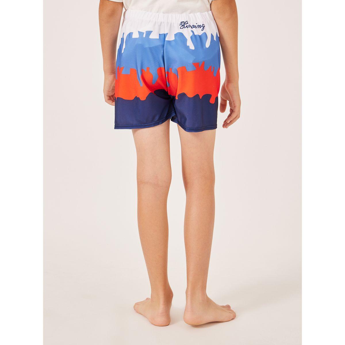 شورت سباحة مطبع بالكامل مع خصر مطاطي-boys-clothing-sportswear-sets-image-3