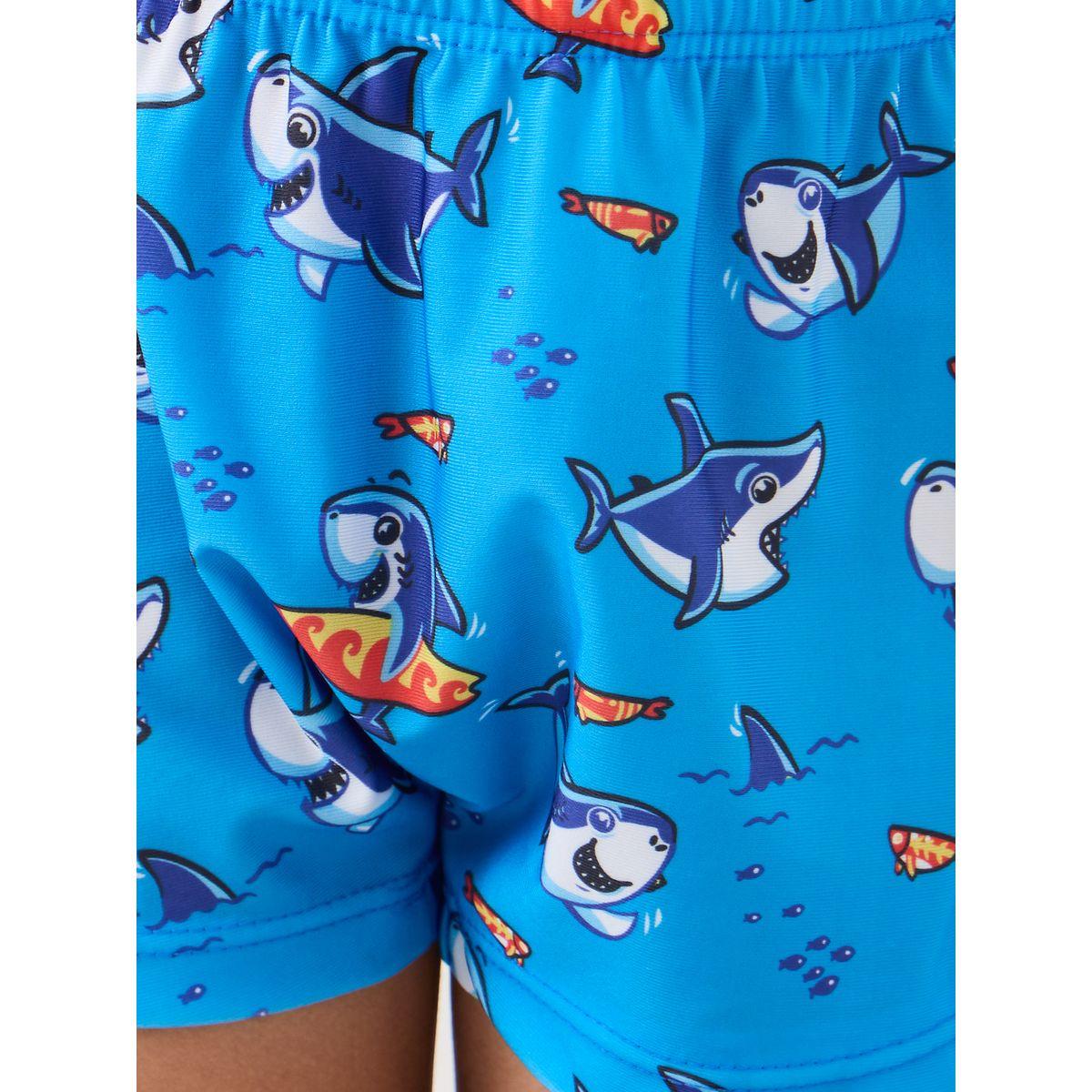 Styli Graphic Print Swim Shorts with Hat-sports-boys-clothing-swimwear-image-4