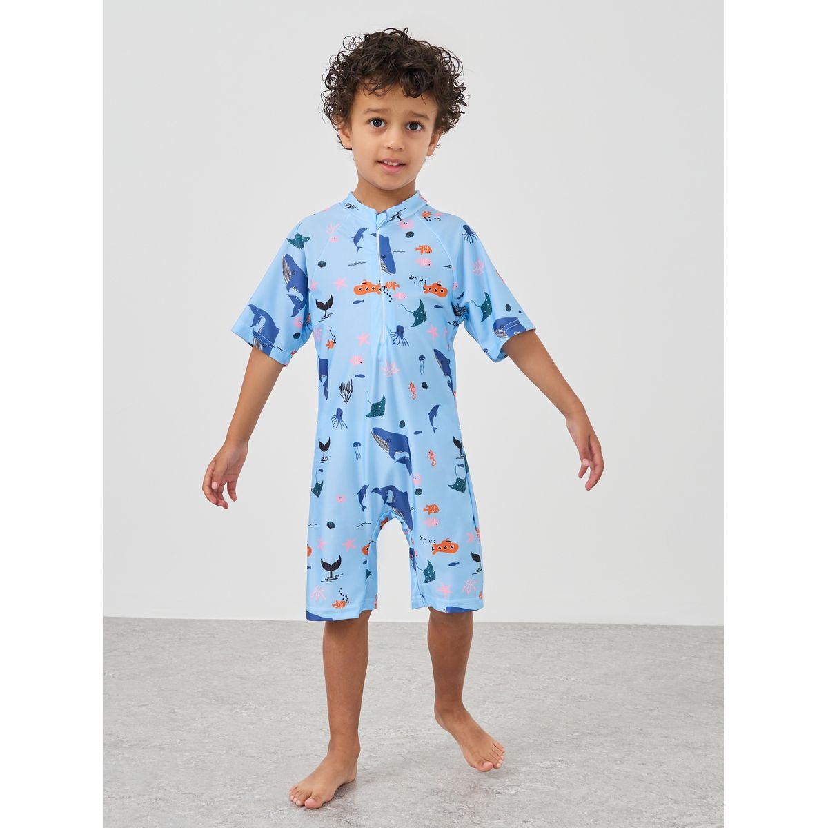 بدلة سباحة مطبعة بالكامل-boys-clothing-sportswear-tops-image-1