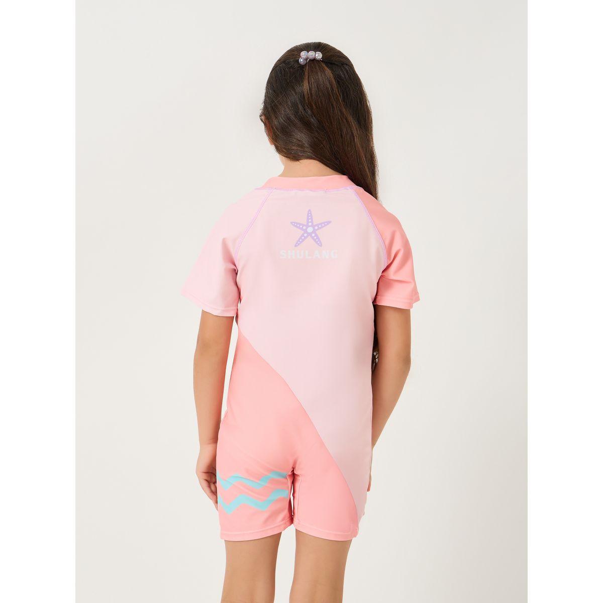 بدلة سباحة بأكمام قصيرة مع سروال داخلي-sports-girls-clothing-tops-image-5