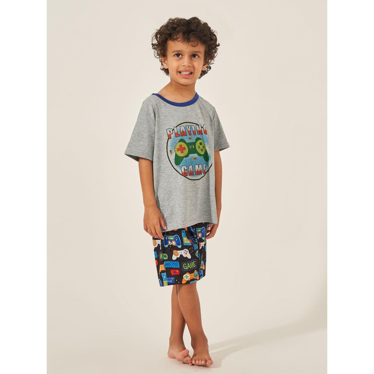 Styli Printed T-shirt and Shorts Set-boys-clothing-setsandcoords-image-1