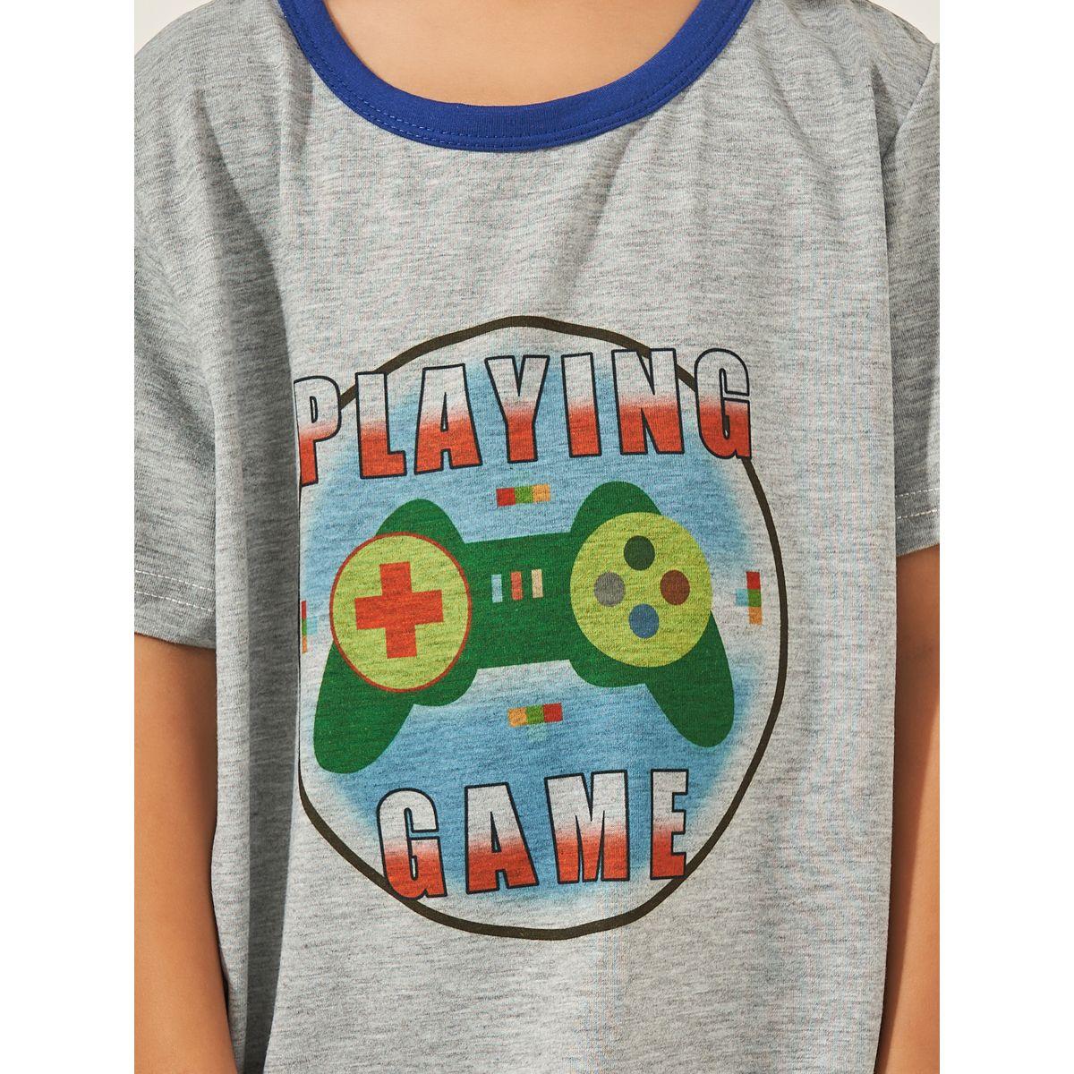 Styli Printed T-shirt and Shorts Set-boys-clothing-setsandcoords-image-3