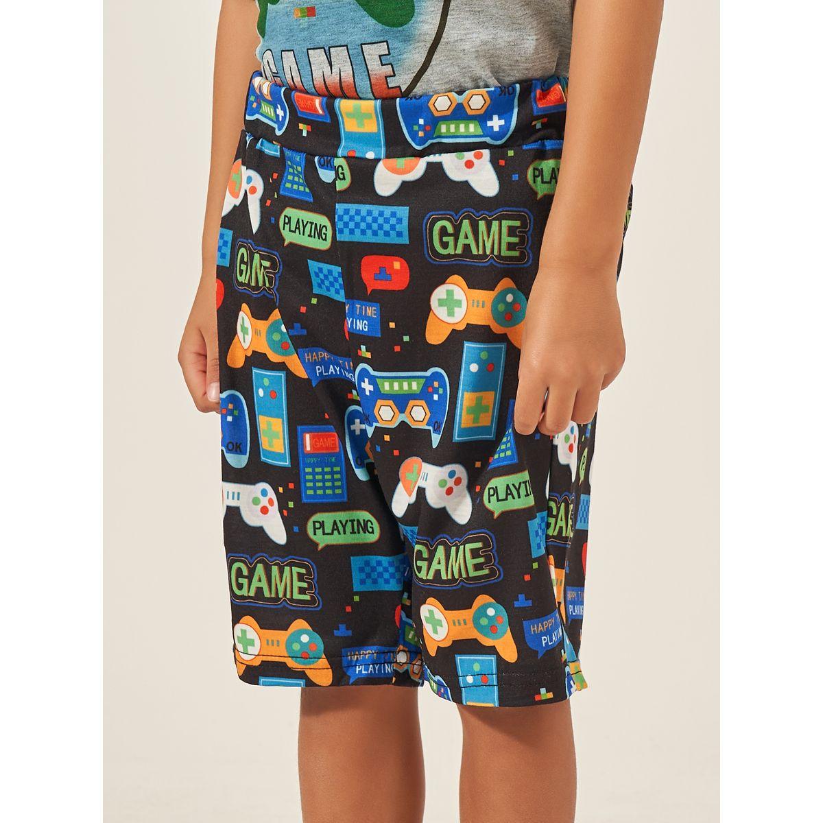 Styli Printed T-shirt and Shorts Set-boys-clothing-setsandcoords-image-4