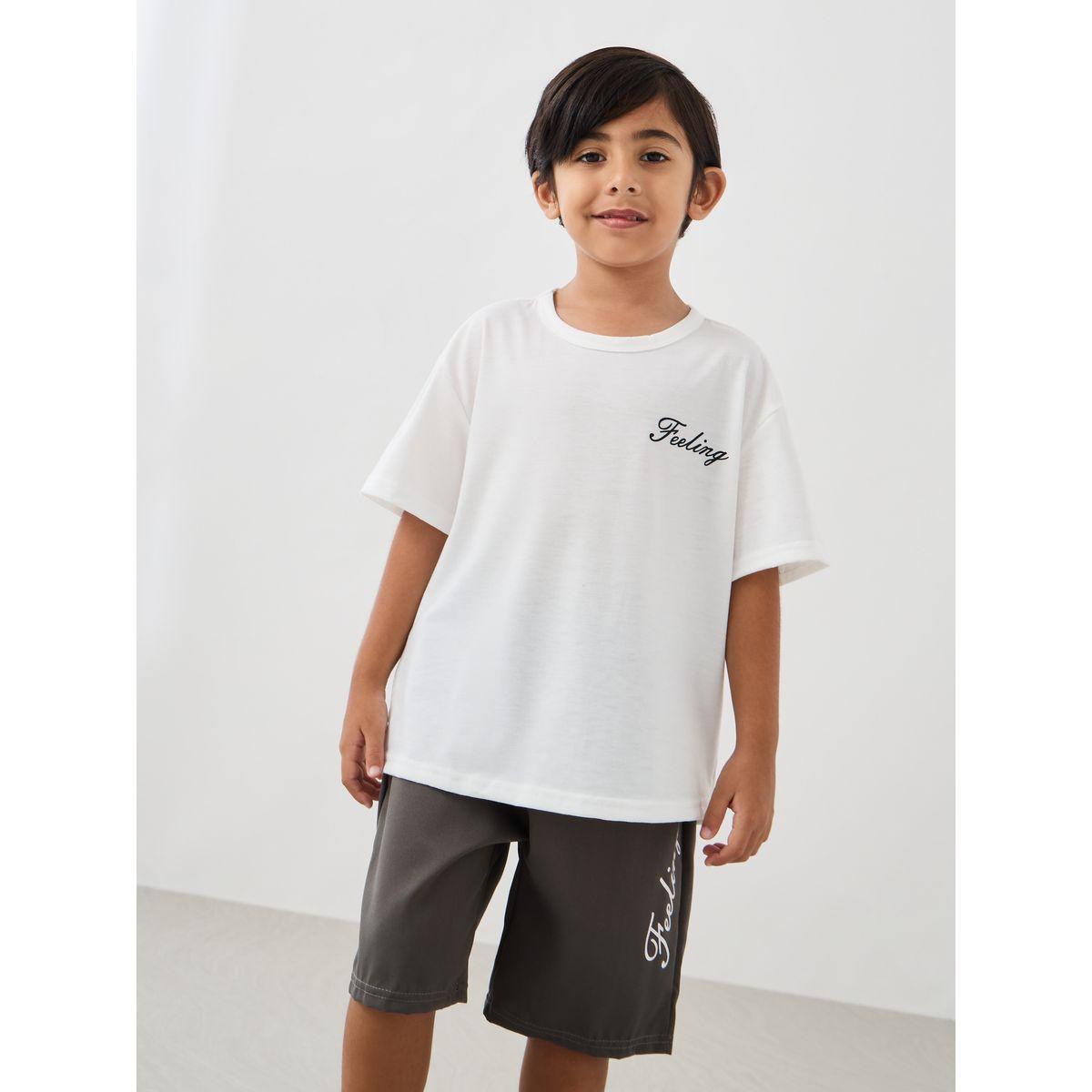 Styli Short Sleeve T-Shirt with Zipped Jacket and Shorts Set-boys-clothing-setsandcoords-image-3