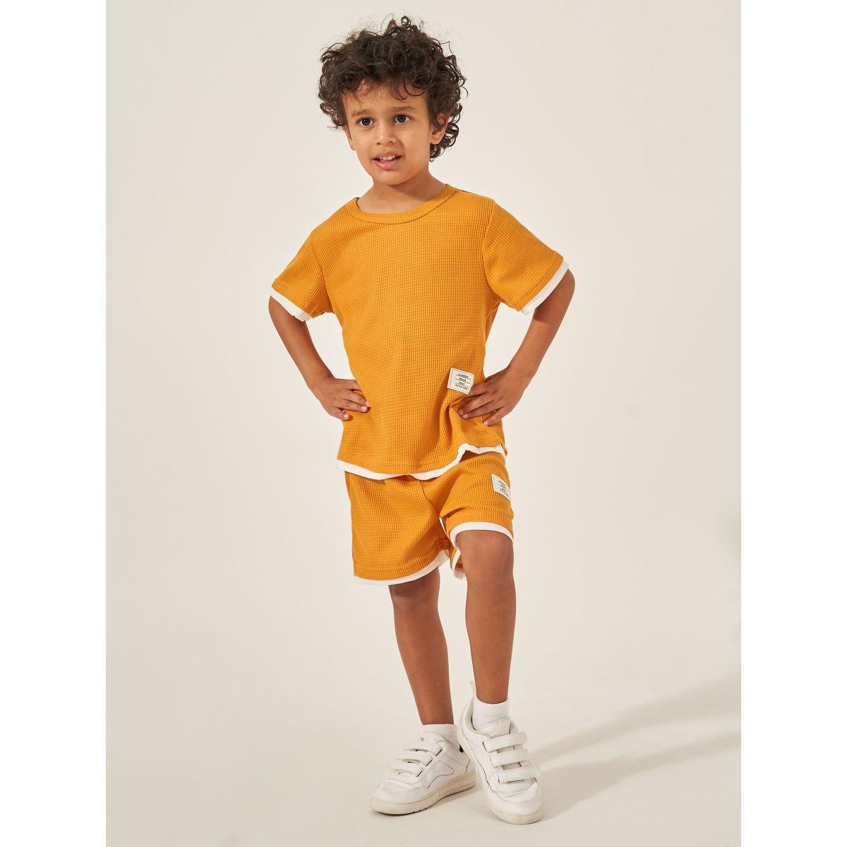 Styli Short Sleeve T-Shirt and Shorts Set-boys-clothing-setsandcoords-image-1