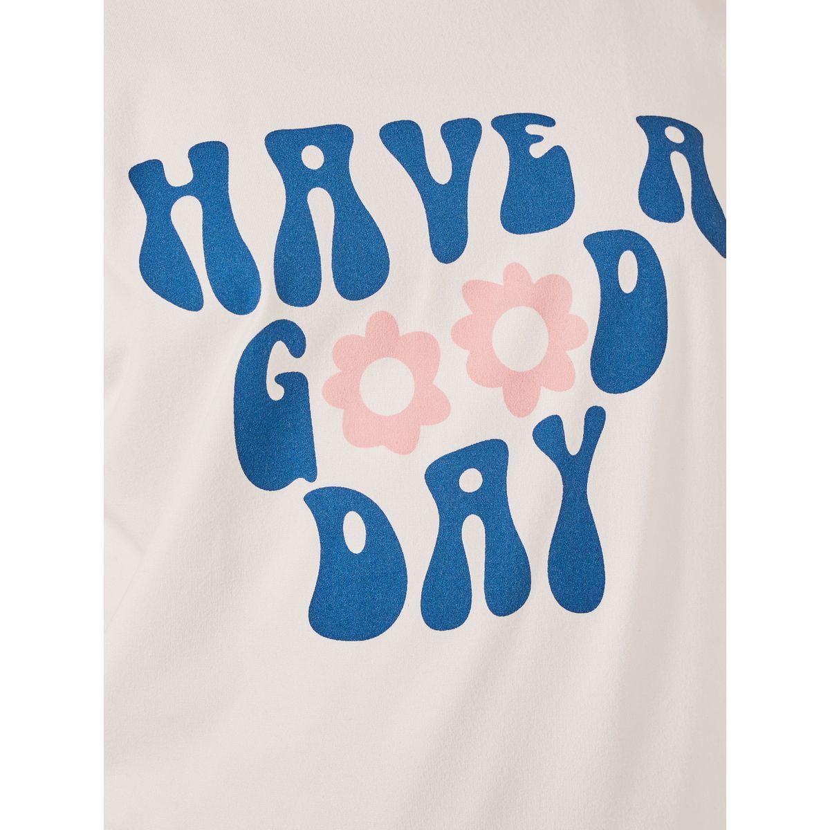 Styli Slogan Print T-Shirt and All-Over Print Skirt-girls-clothing-setsandcoords-image-3