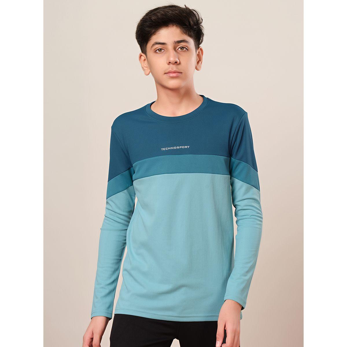 Technosport Color Block Long Sleeve Regular Fit T-Shirt-boys-clothing-tshirtsandpolos-image-1
