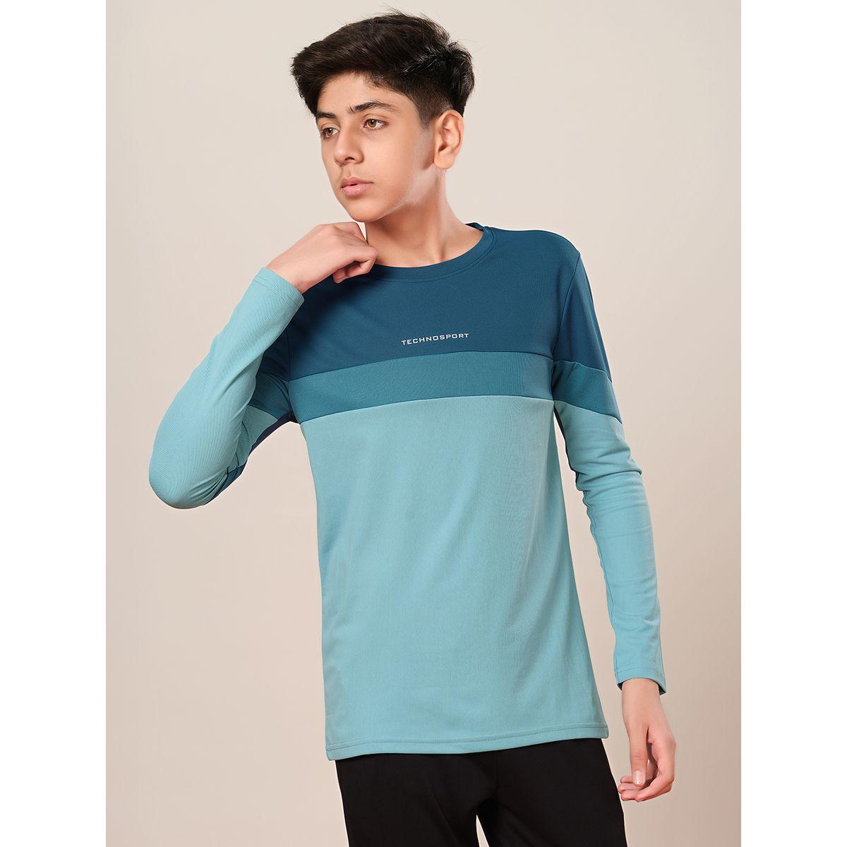 Technosport Color Block Long Sleeve Regular Fit T-Shirt-boys-clothing-tshirtsandpolos-image-3