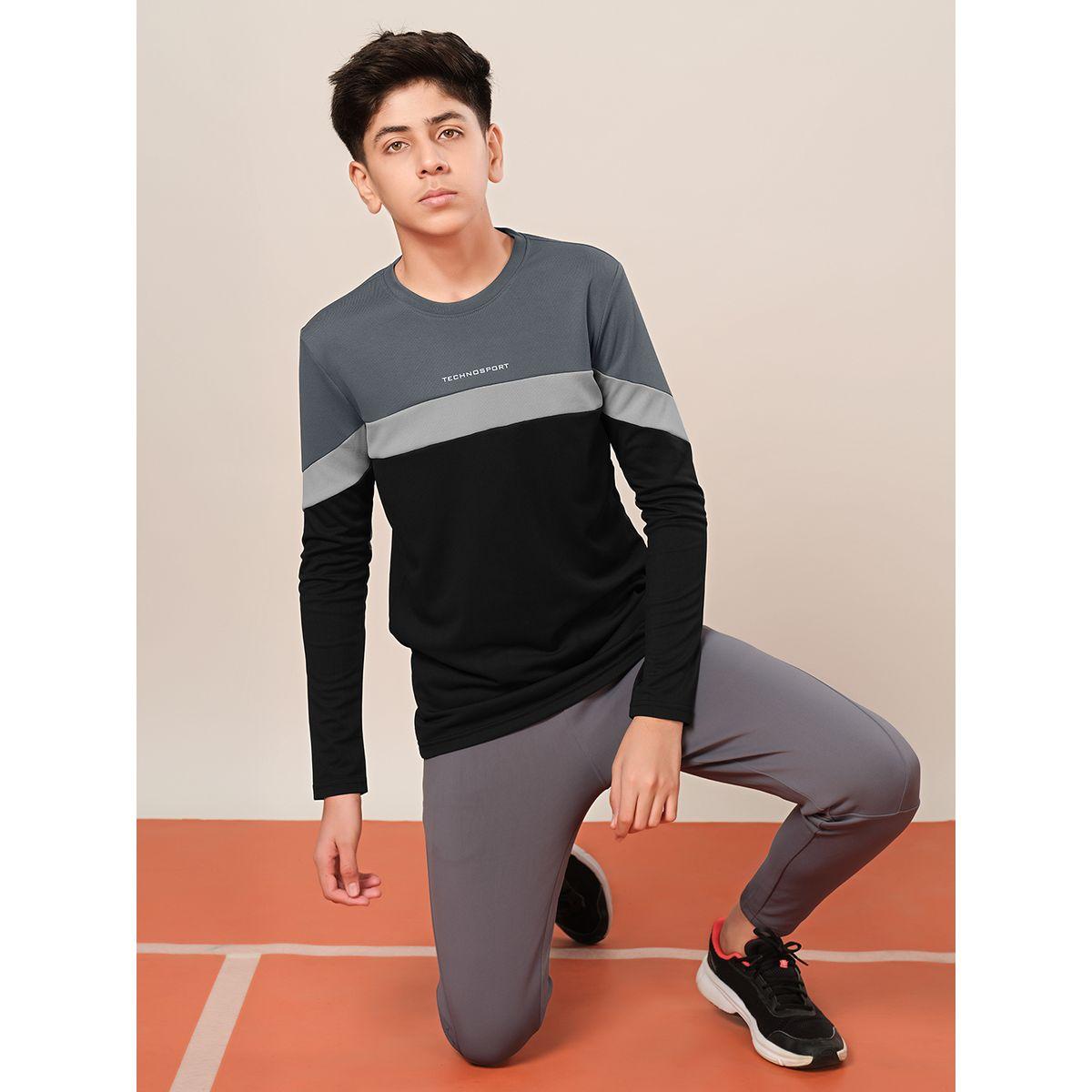 Technosport Color Block Long Sleeve T-Shirt-boys-clothing-tshirtsandpolos-image-2