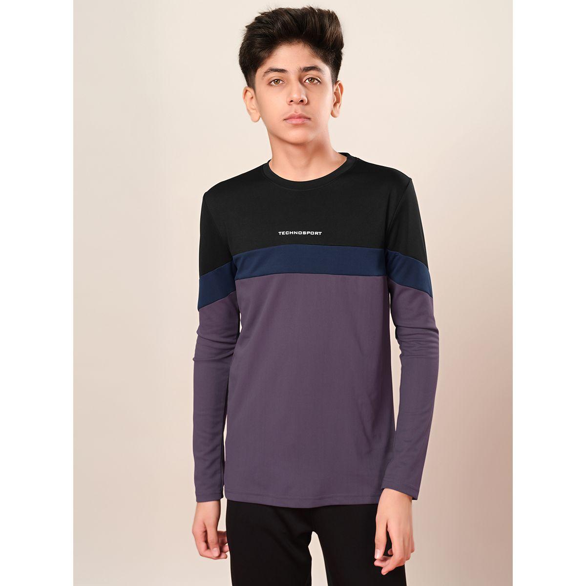 Technosport Color Block Long Sleeve T-Shirt-boys-clothing-tshirtsandpolos-image-1