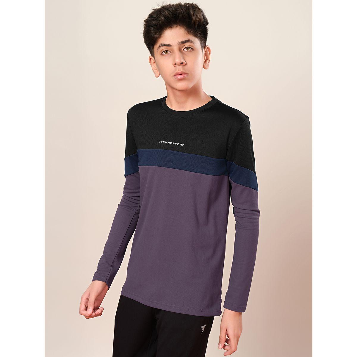 Technosport Color Block Long Sleeve T-Shirt-boys-clothing-tshirtsandpolos-image-2