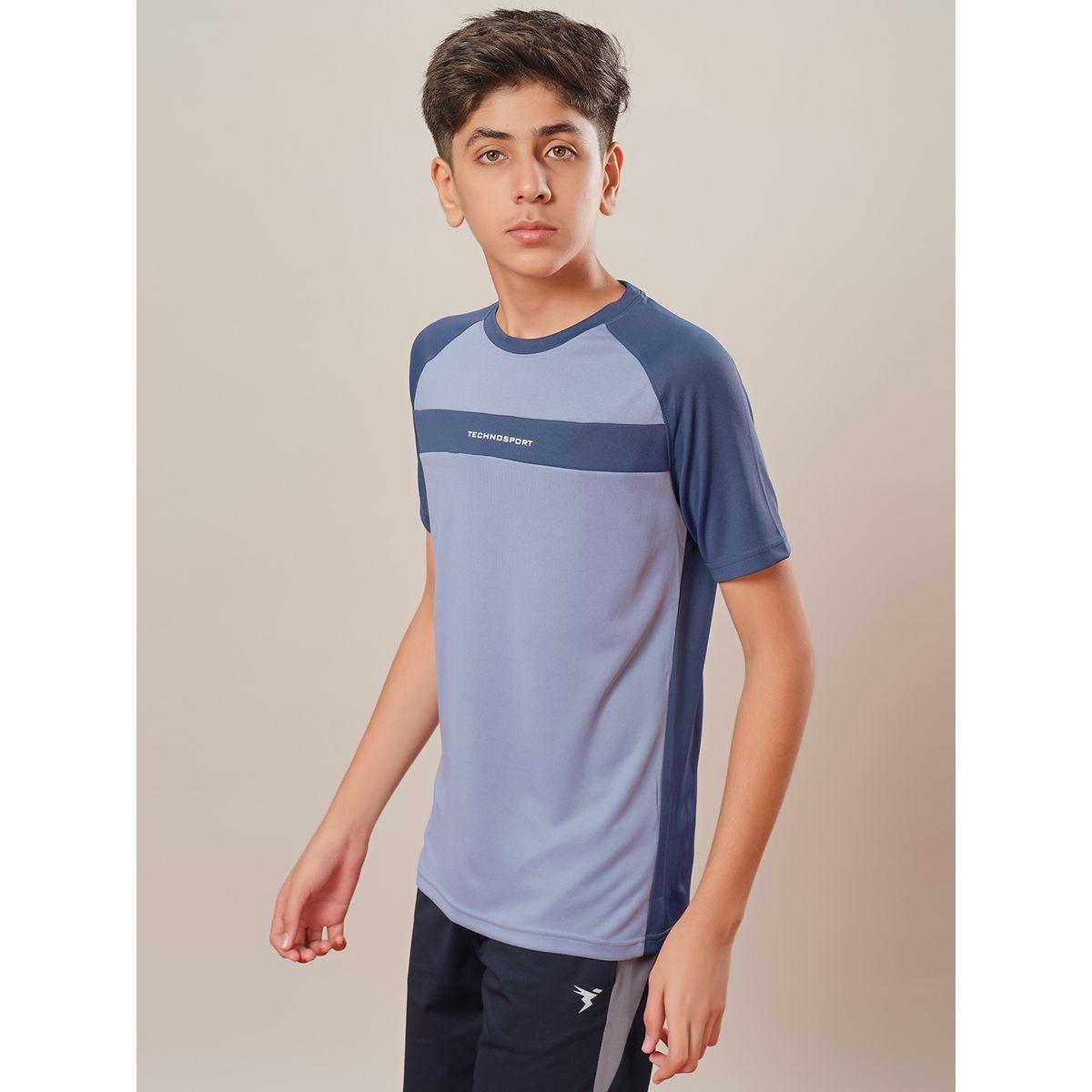Technosport Color Block Raglan Sleeve Regular Fit T-Shirt-boys-clothing-tshirtsandpolos-image-2