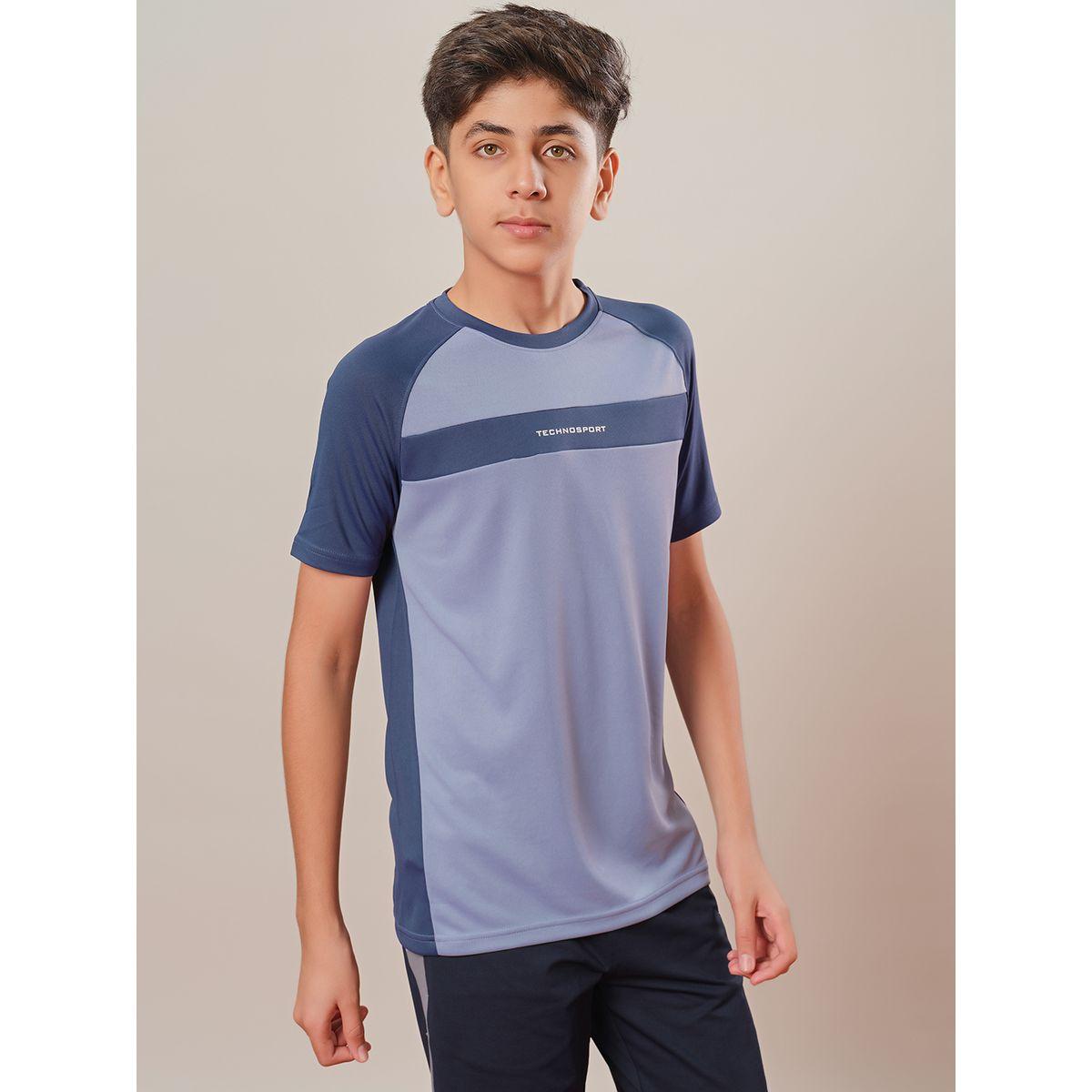 Technosport Color Block Raglan Sleeve Regular Fit T-Shirt-boys-clothing-tshirtsandpolos-image-3