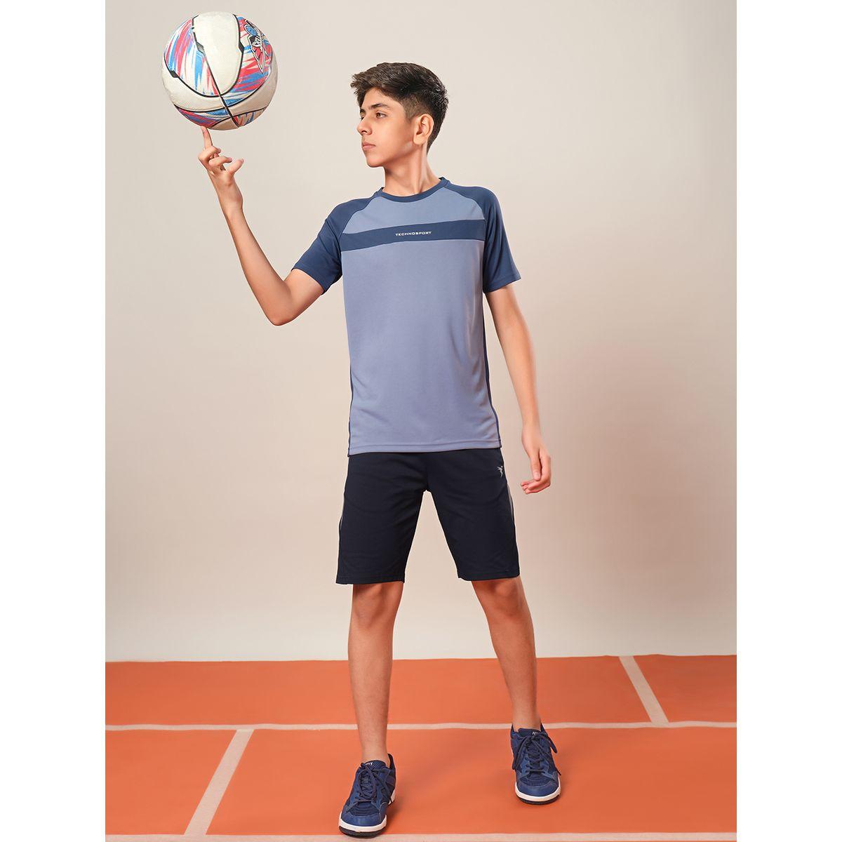 Technosport Color Block Raglan Sleeve Regular Fit T-Shirt-boys-clothing-tshirtsandpolos-image-5