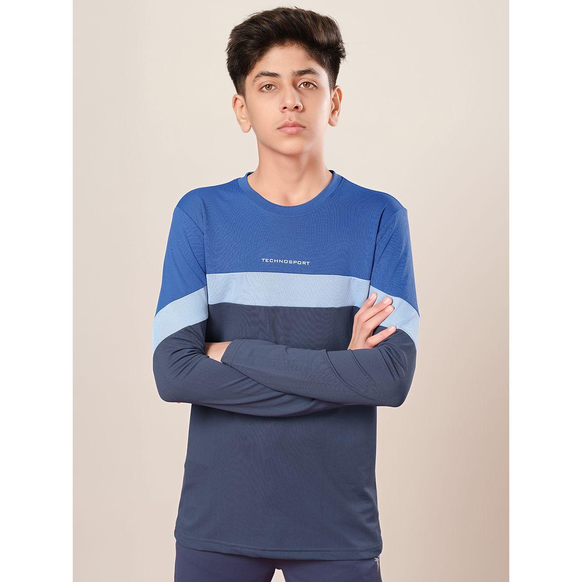Technosport Color Block Long Sleeve T-Shirt-boys-clothing-tshirtsandpolos-image-1