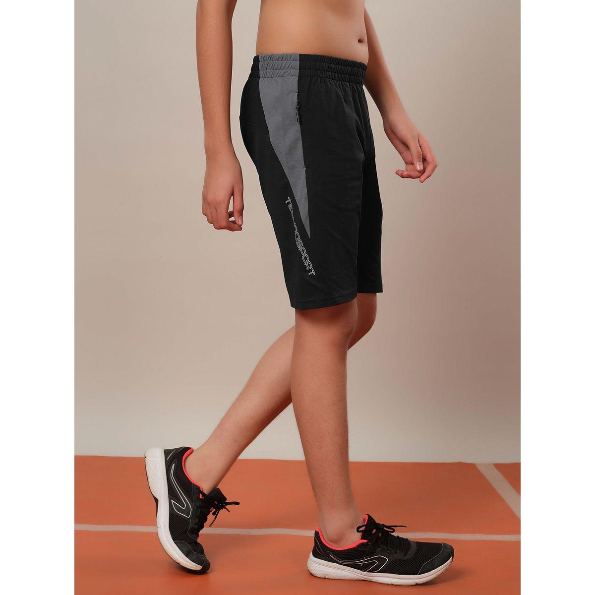 Technosport Color Block Elasticated Waistband Shorts-boys-clothing-bottoms-shorts-image-2