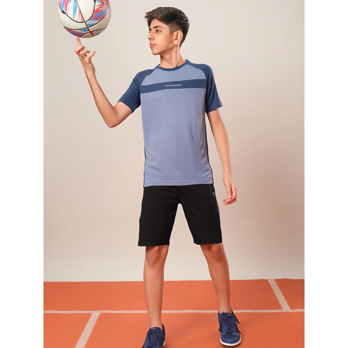 Technosport Color Block Elasticated Waistband Shorts-boys-clothing-bottoms-shorts-image-5