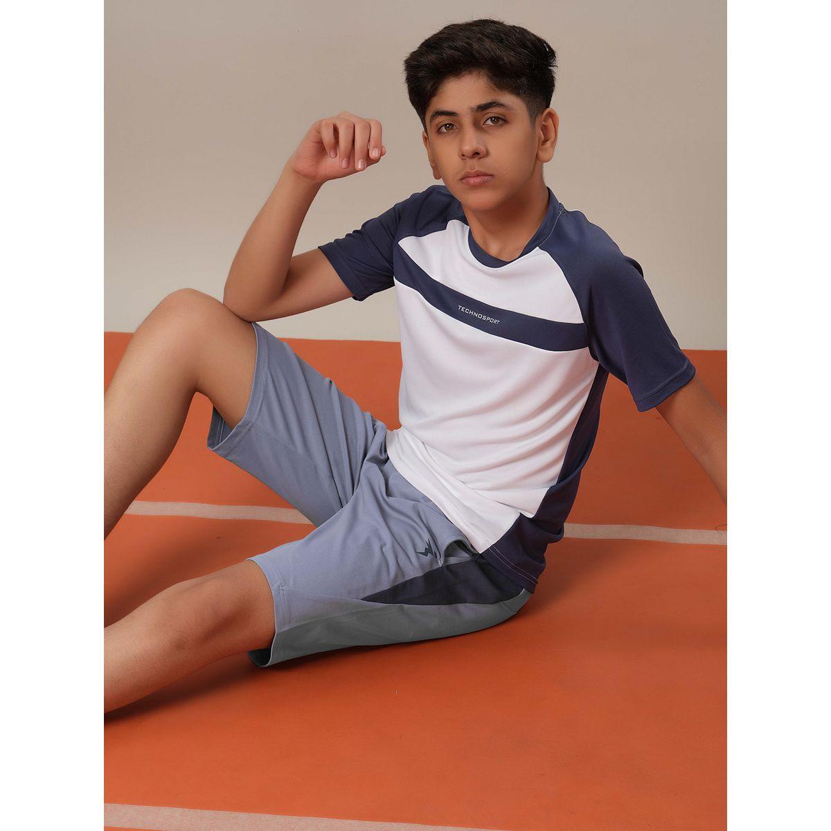 Technosport Boys Color Block Elasticated Waistband Shorts-boys-clothing-bottoms-shorts-image-5