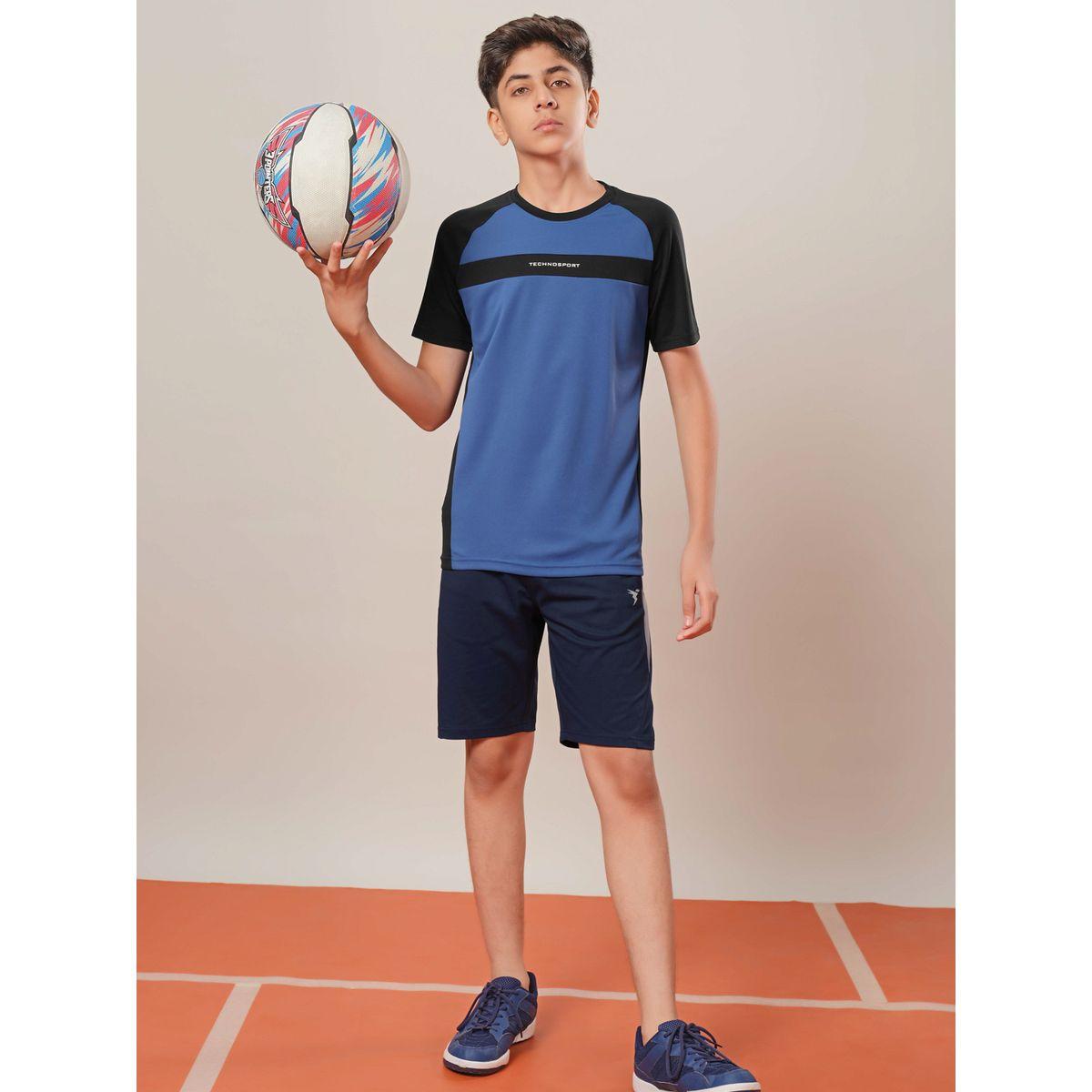 Technosport Boys Color Block Elasticated Waistband Shorts-boys-clothing-bottoms-shorts-image-5