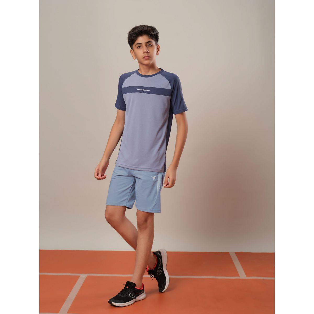 Technosport Color Block Elasticated Waistband Shorts-boys-clothing-bottoms-shorts-image-6