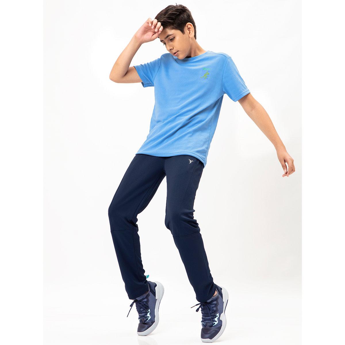 Technosport Boys Solid Slim Fit Sports Track Pants-boys-clothing-sportswear-bottoms-image-1