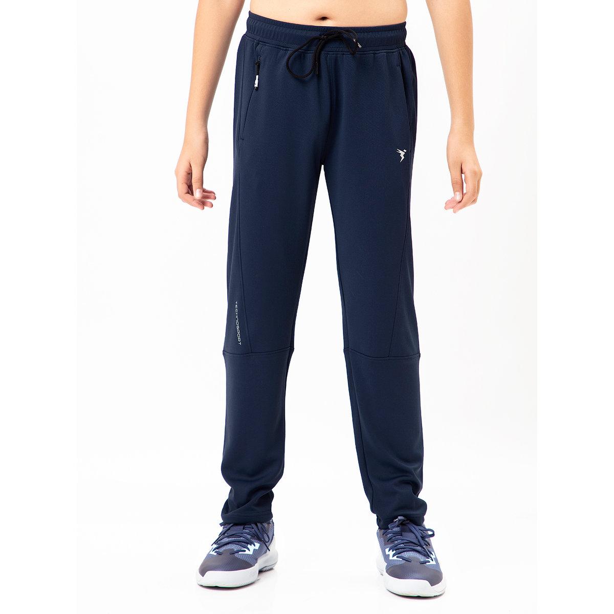 Technosport Boys Solid Slim Fit Sports Track Pants-boys-clothing-sportswear-bottoms-image-2