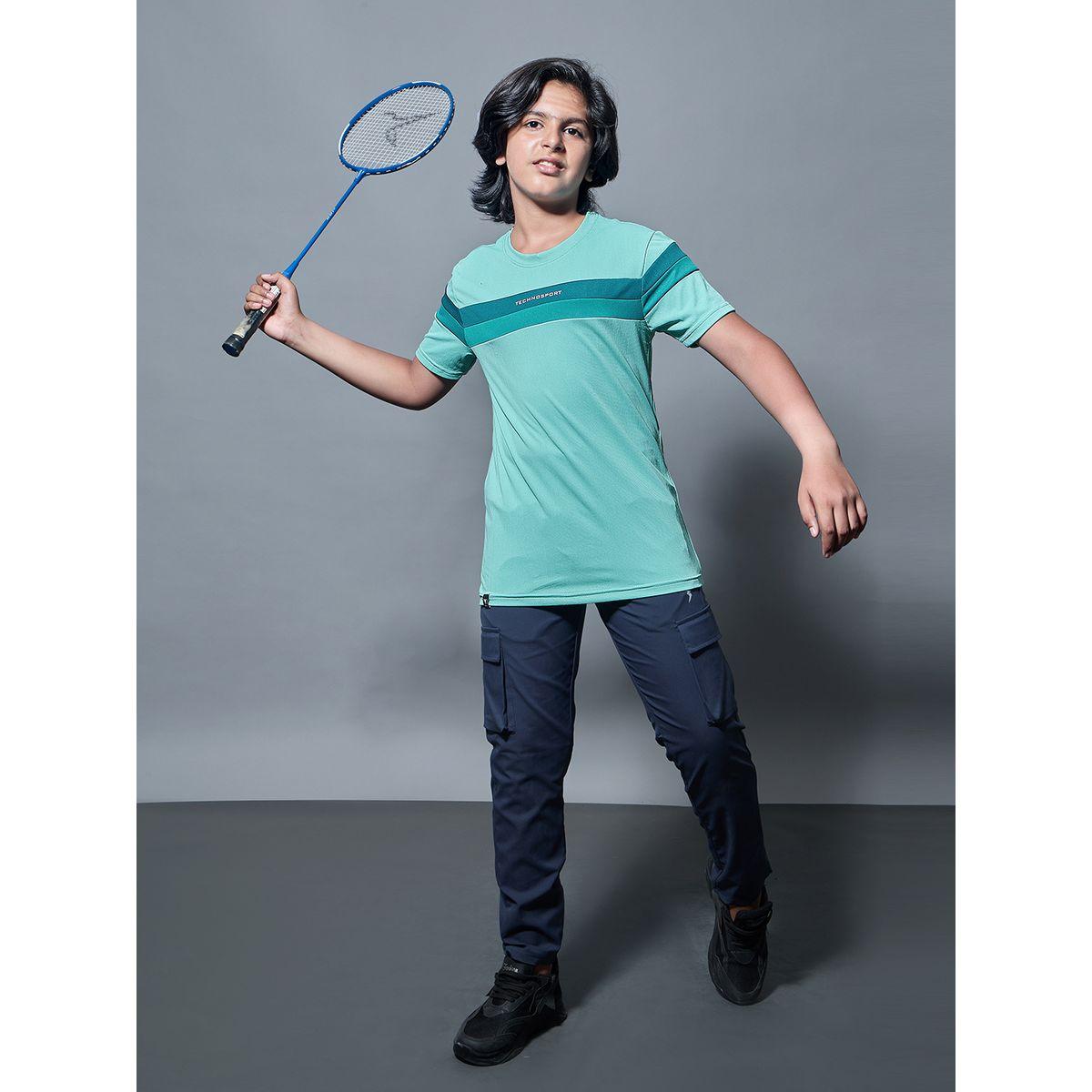 Technosport Contrast Panel Round Neck T-Shirt-boys-clothing-tshirtsandpolos-image-1