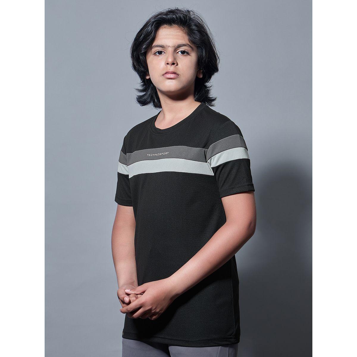 تيشيرت بنمط كتل الالوان وأكمام قصيرة-boys-clothing-tshirtsandpolos-image-1