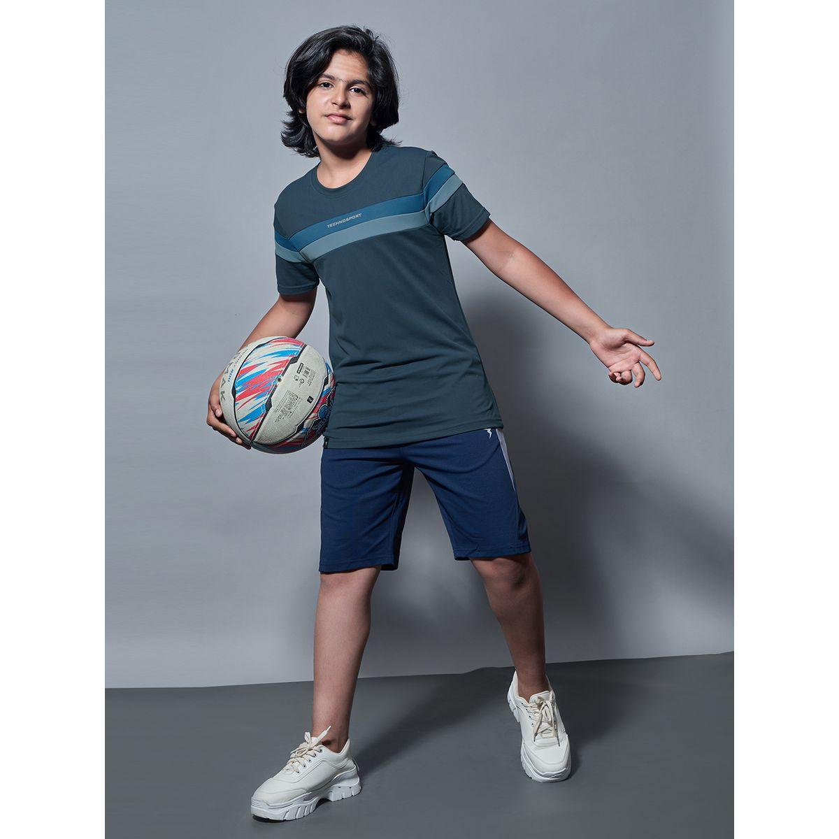 Technosport Color Block Short Sleeves Round Neck T-Shirt-boys-clothing-tshirtsandpolos-image-1